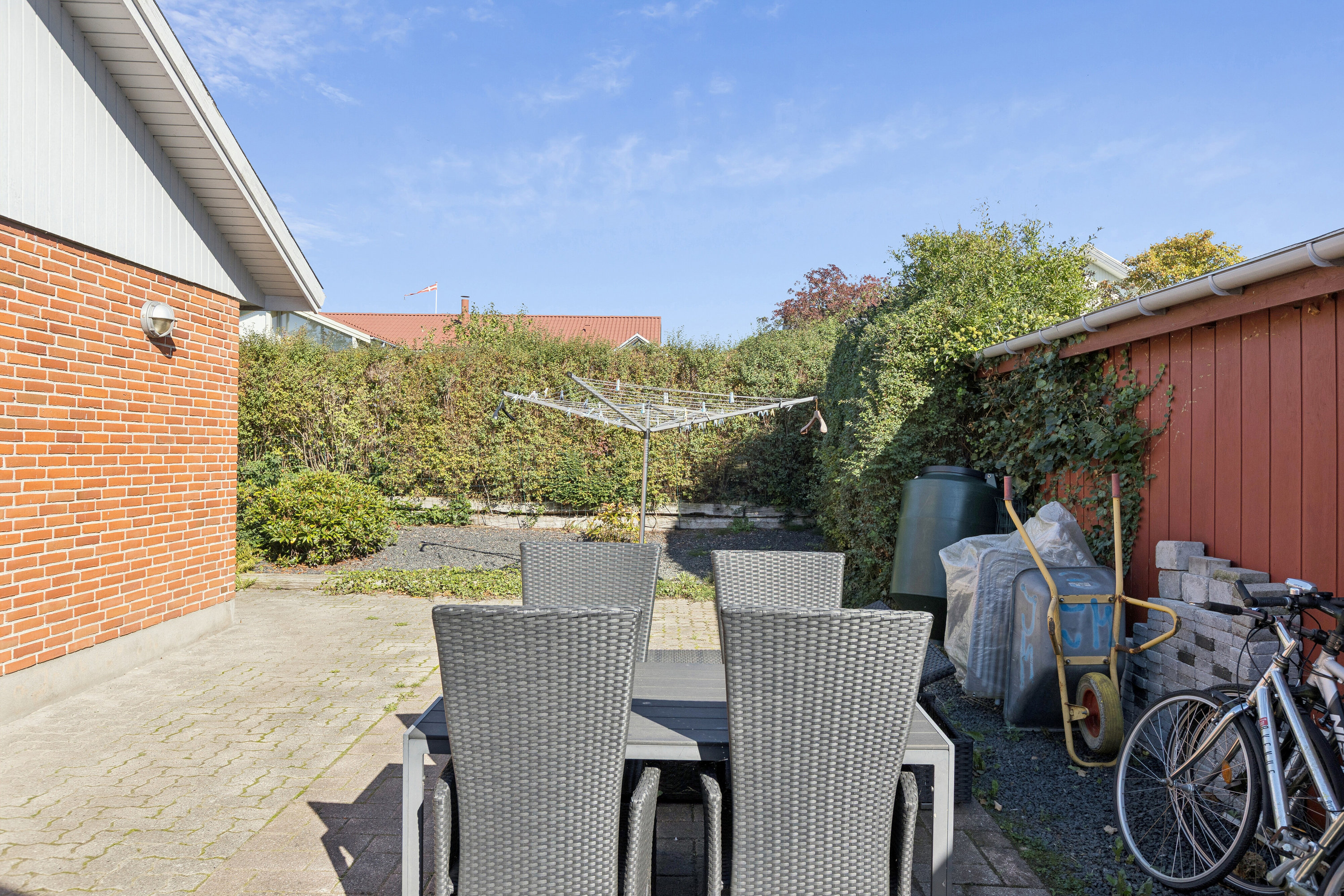 Fremhævet terrasse billede i fuldskærmstilstand. Billede af Tiendevej 1, 4760 Vordingborg