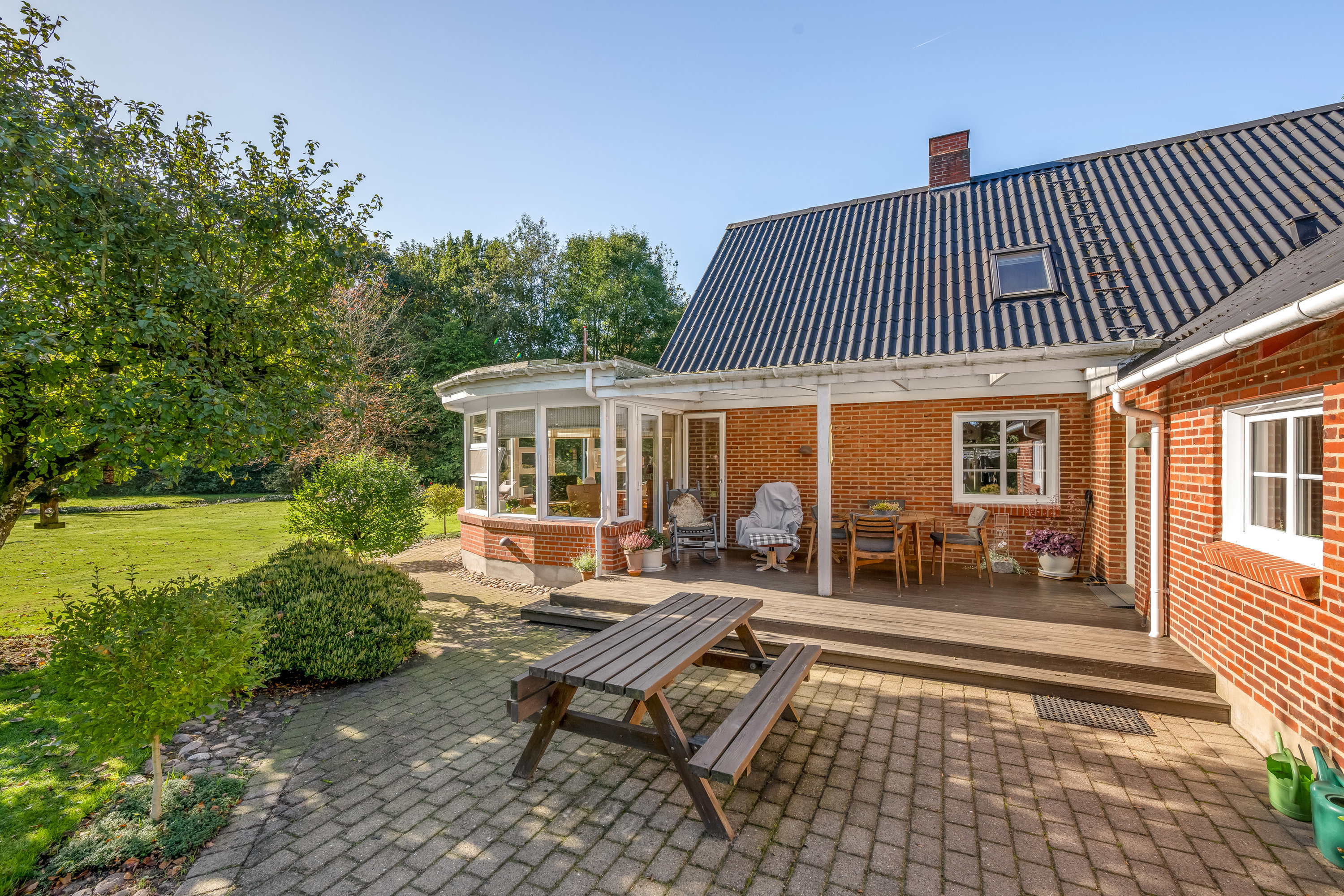 Fremhævet facade billede i fuldskærmstilstand. Billede af Stenbjergvej 13, Lønborg, 6880 Tarm