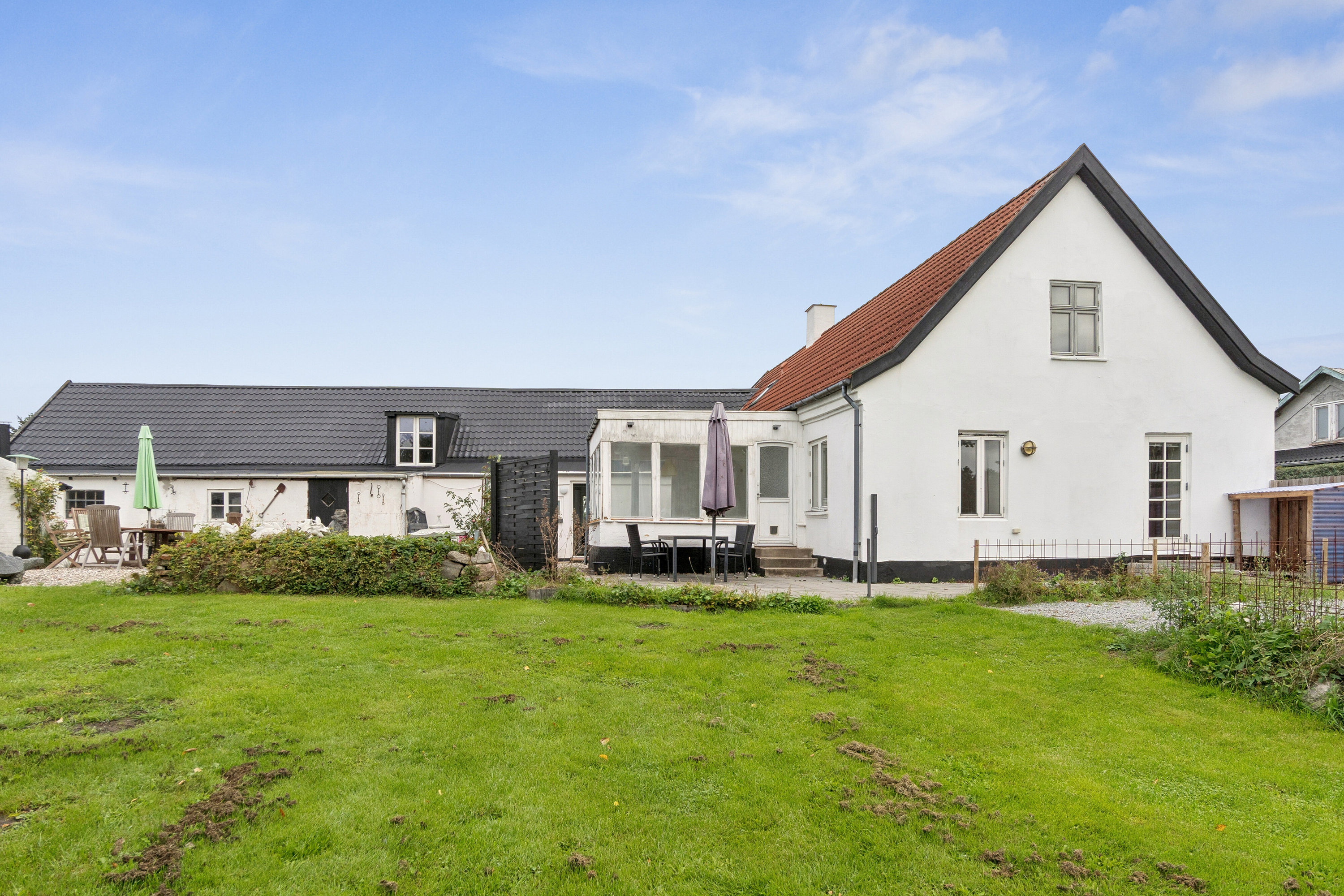 Fremhævet set fra haven billede i fuldskærmstilstand. Billede af Kelstrupvej 26, Kelstrup, 4560 Vig