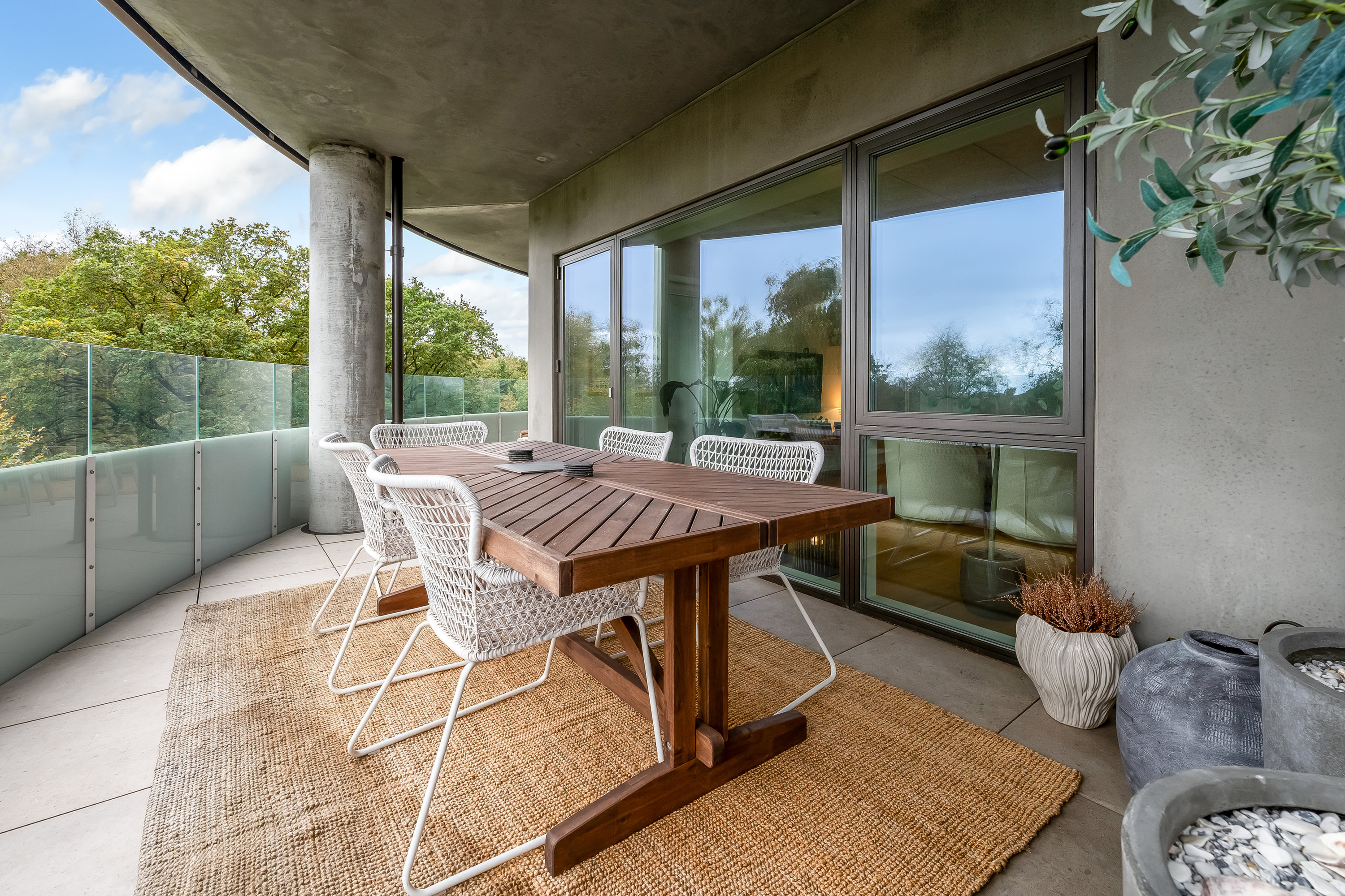 Fremhævet terrasse billede i fuldskærmstilstand. Billede af Grøndahlsvej 19, 3. 2., 7400 Herning