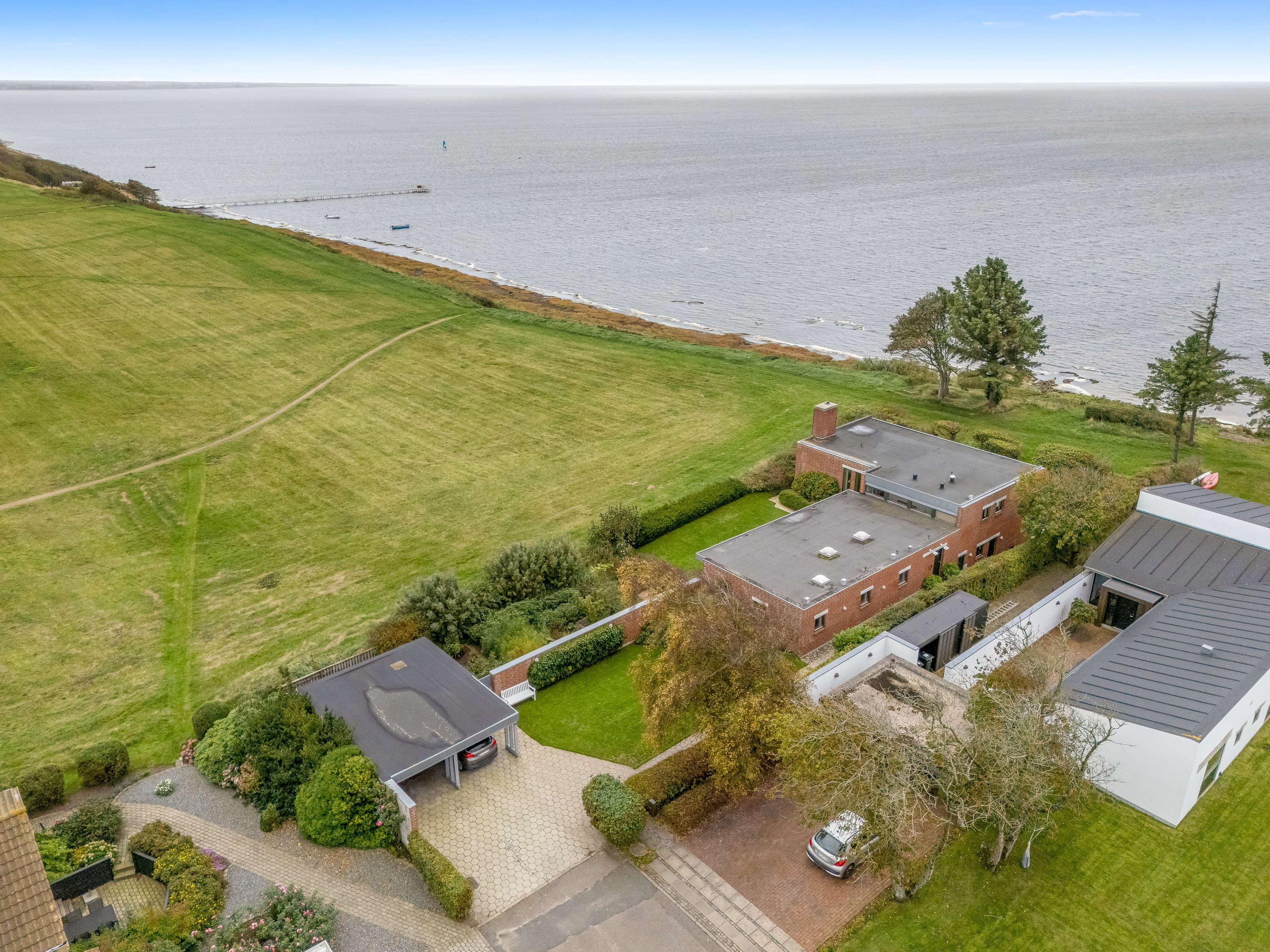 Fremhævet luftfoto billede i fuldskærmstilstand. Billede af Lindevej 15, 6950 Ringkøbing