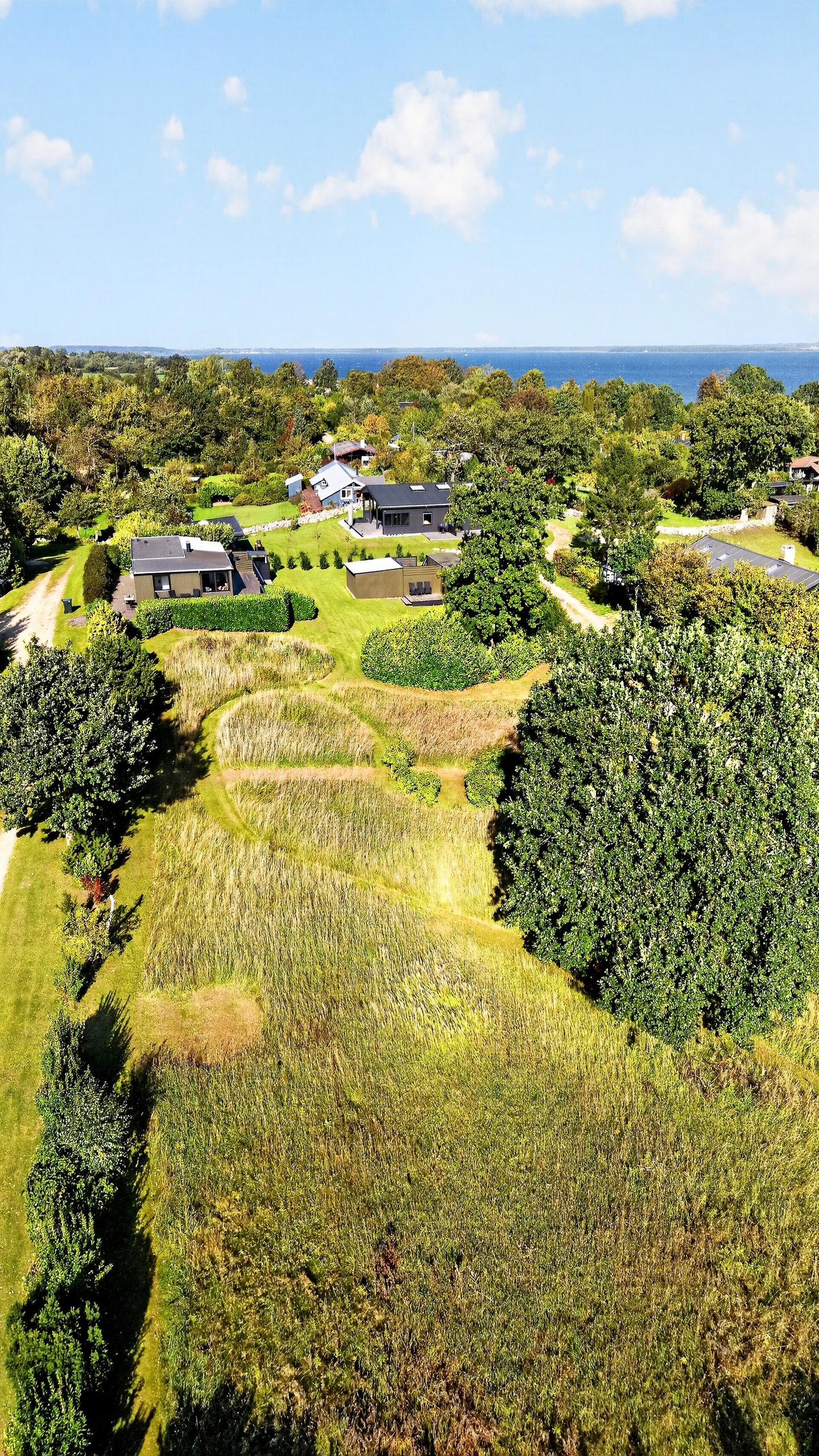 Fremhævet luftfoto billede i fuldskærmstilstand. Billede af Skovvej 56, Gelstrup, 4500 Nykøbing Sj