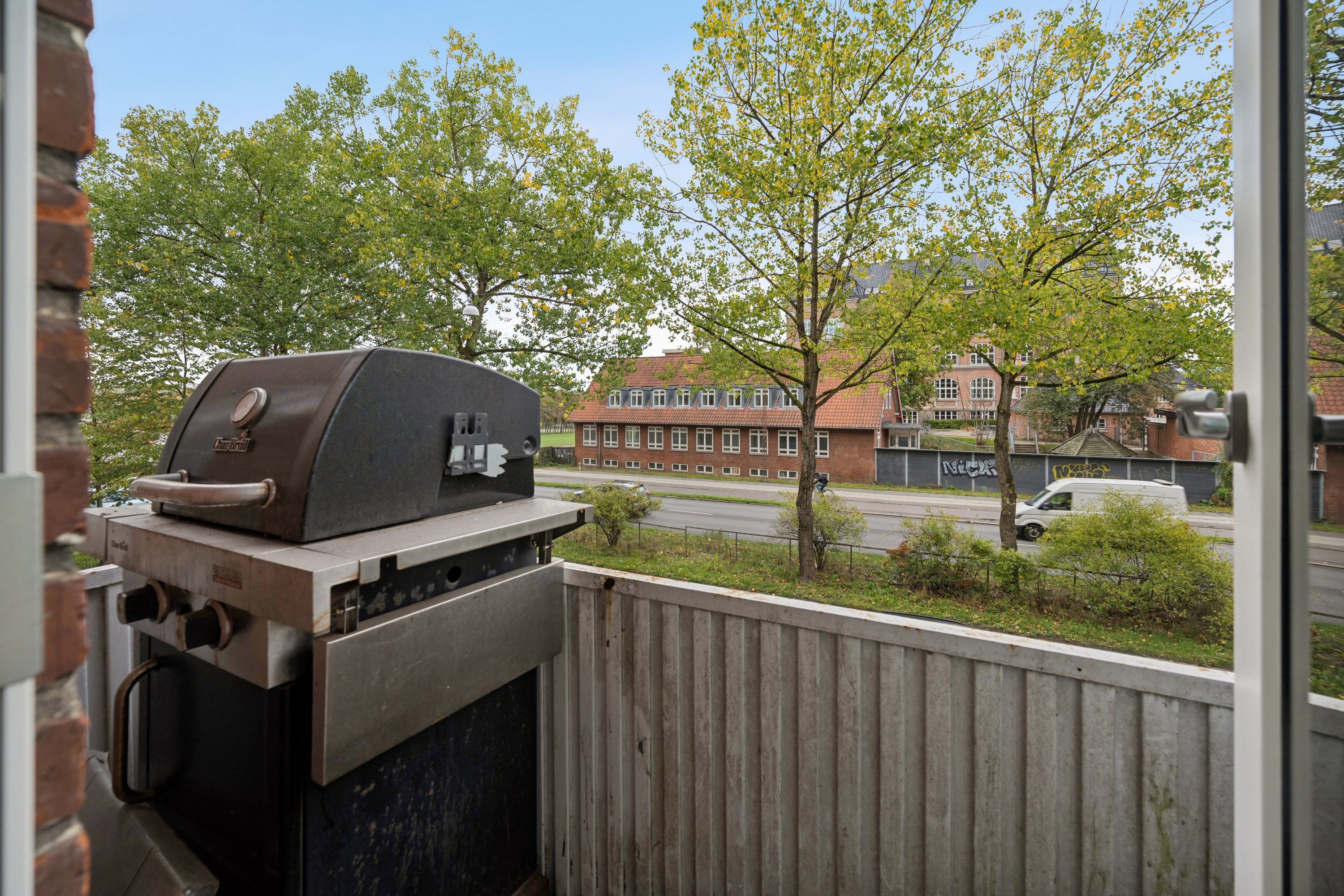 Fremhævet terrasse billede i fuldskærmstilstand. Billede af Søndre Ringgade 71, 1. tv., 8000 Aarhus C