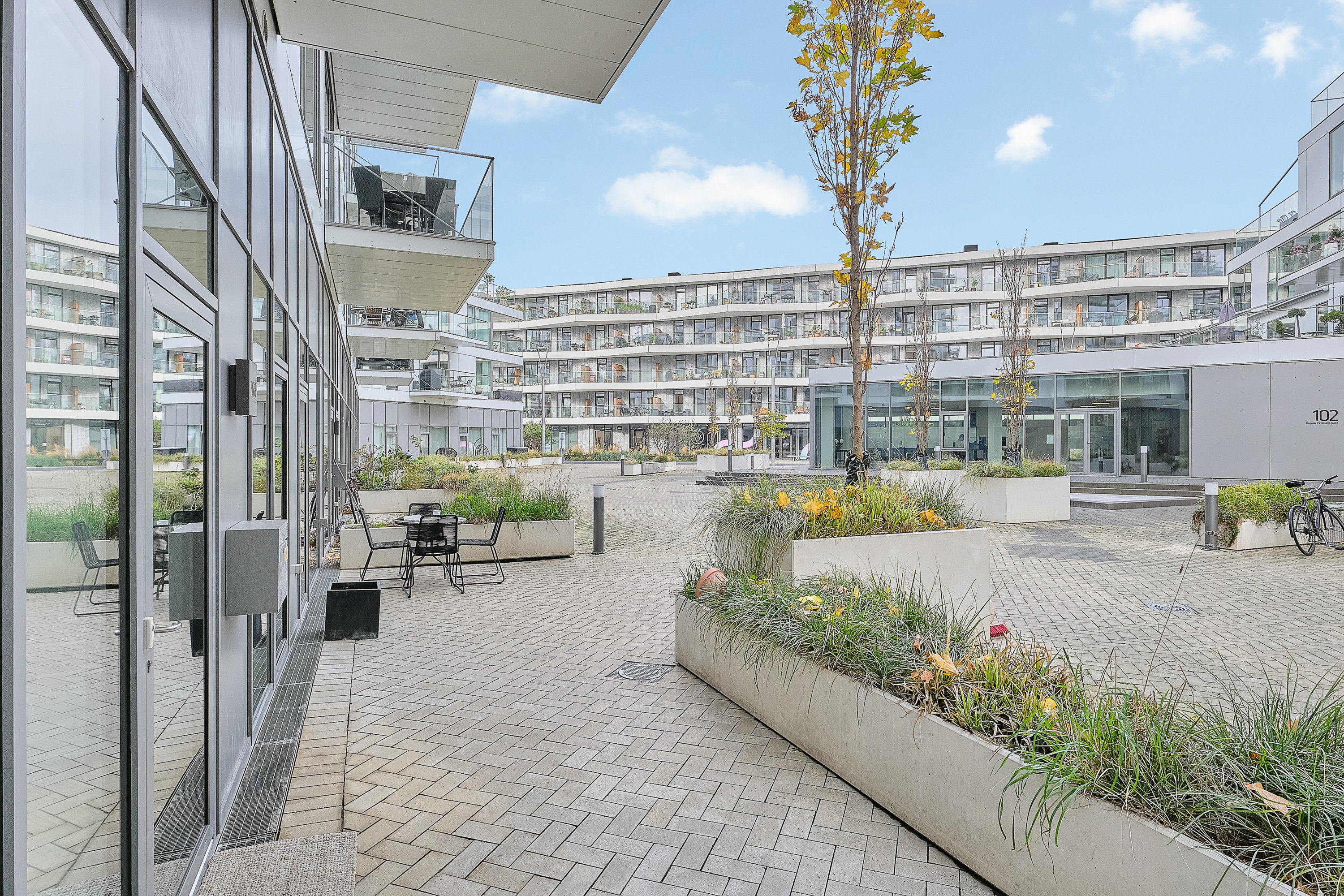 Fremhævet terrasse billede i fuldskærmstilstand. Billede af Dagmar Petersens Gade 92B, st., 8000 Aarhus C