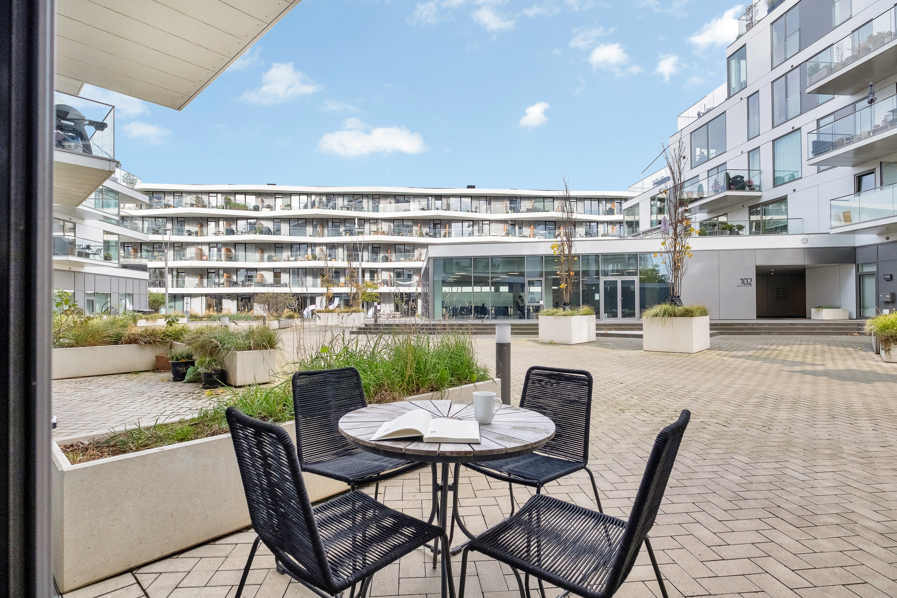 Fremhævet terrasse billede i fuldskærmstilstand. Billede af Dagmar Petersens Gade 92B, st., 8000 Aarhus C