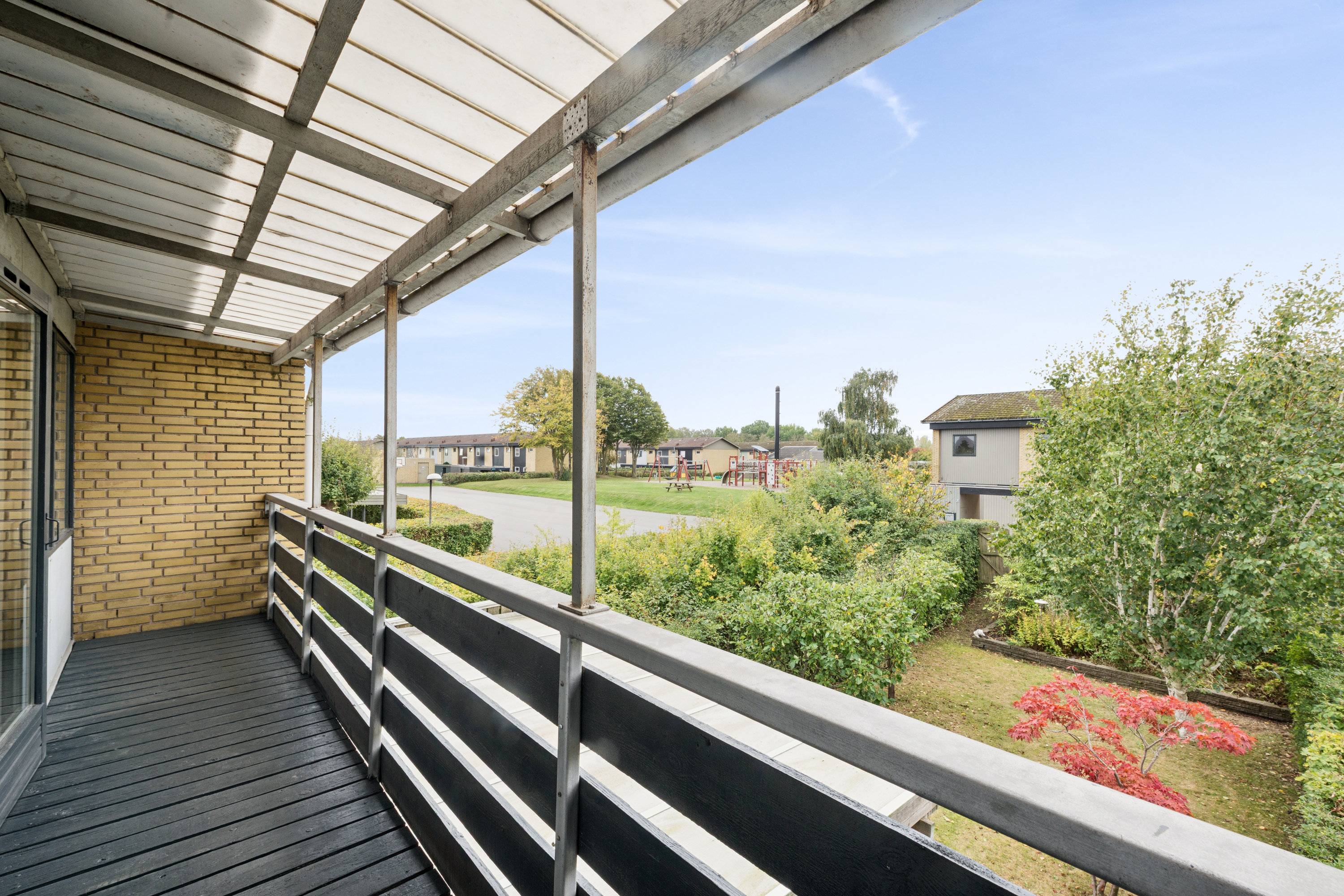 Fremhævet terrasse billede i fuldskærmstilstand. Billede af Vesthegnet 47, 2670 Greve