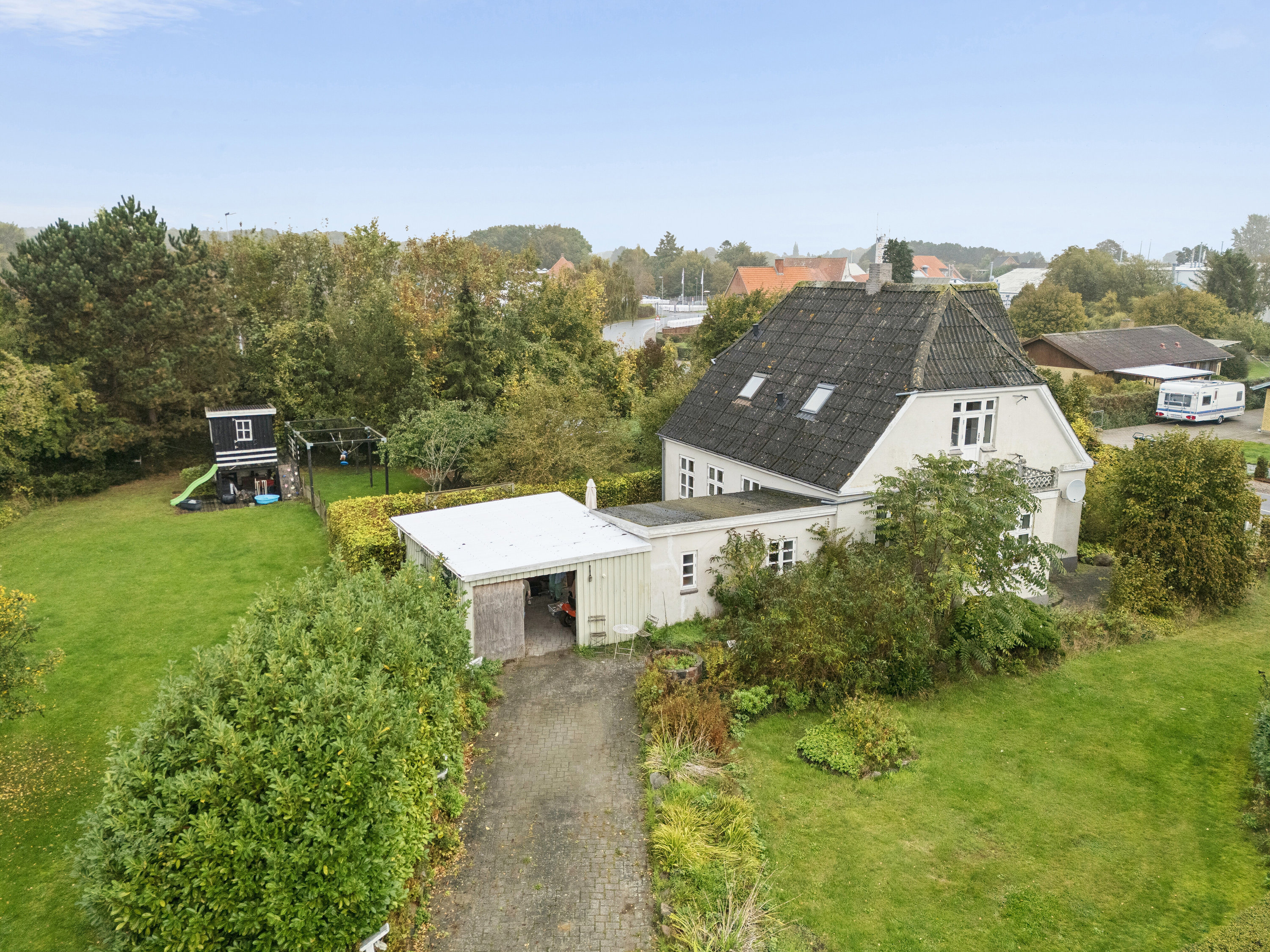 Fremhævet luftfoto billede i fuldskærmstilstand. Billede af Longelsevej 38, Sdr Longelse, 5900 Rudkøbing
