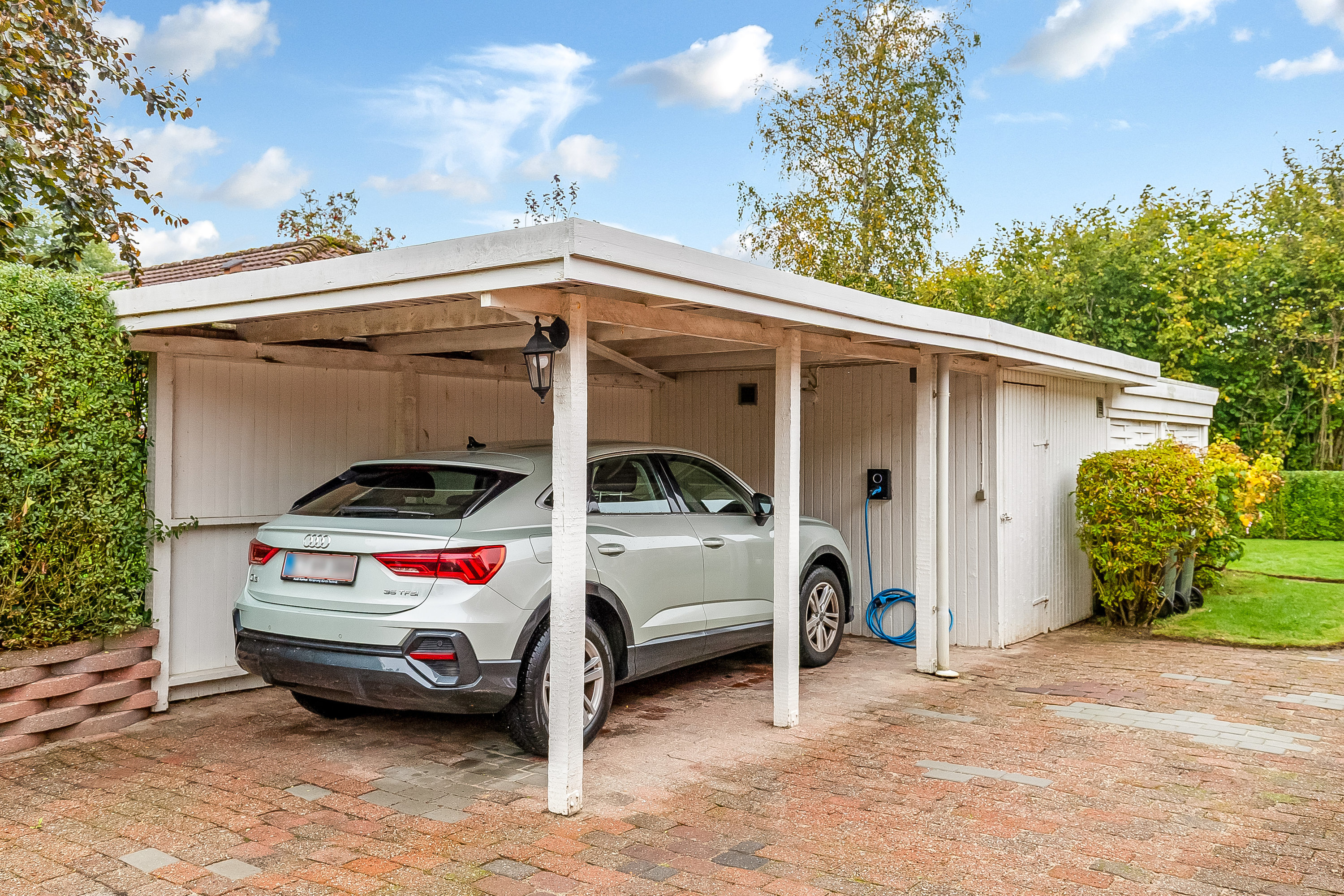 Fremhævet carport billede i fuldskærmstilstand. Billede af Hegnsgårdsvej 79, Bredballe, 7120 Vejle Øst