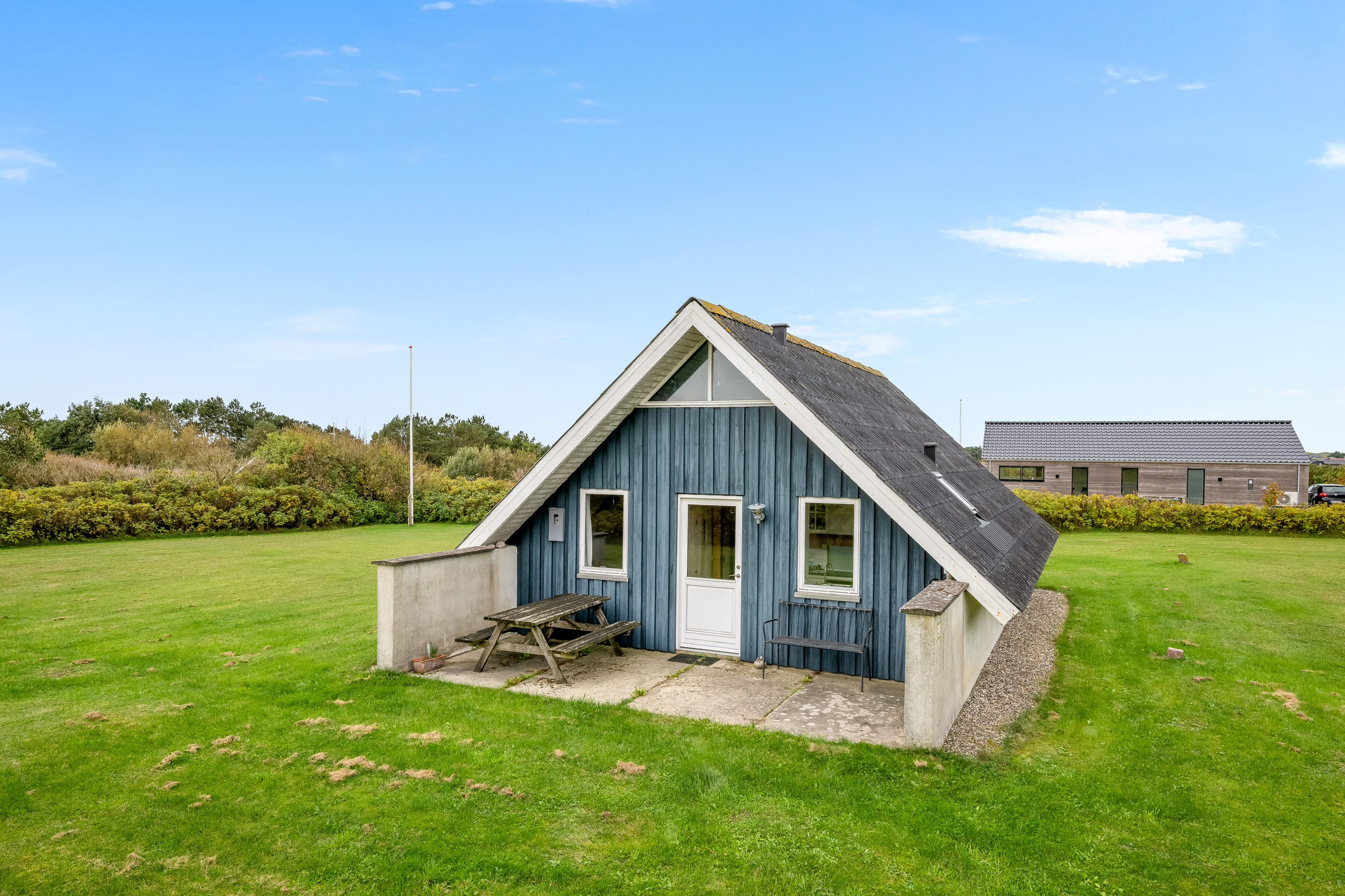 Fremhævet facade billede i fuldskærmstilstand. Billede af Sivsangervej 20, Lodbj Hede, 6950 Ringkøbing