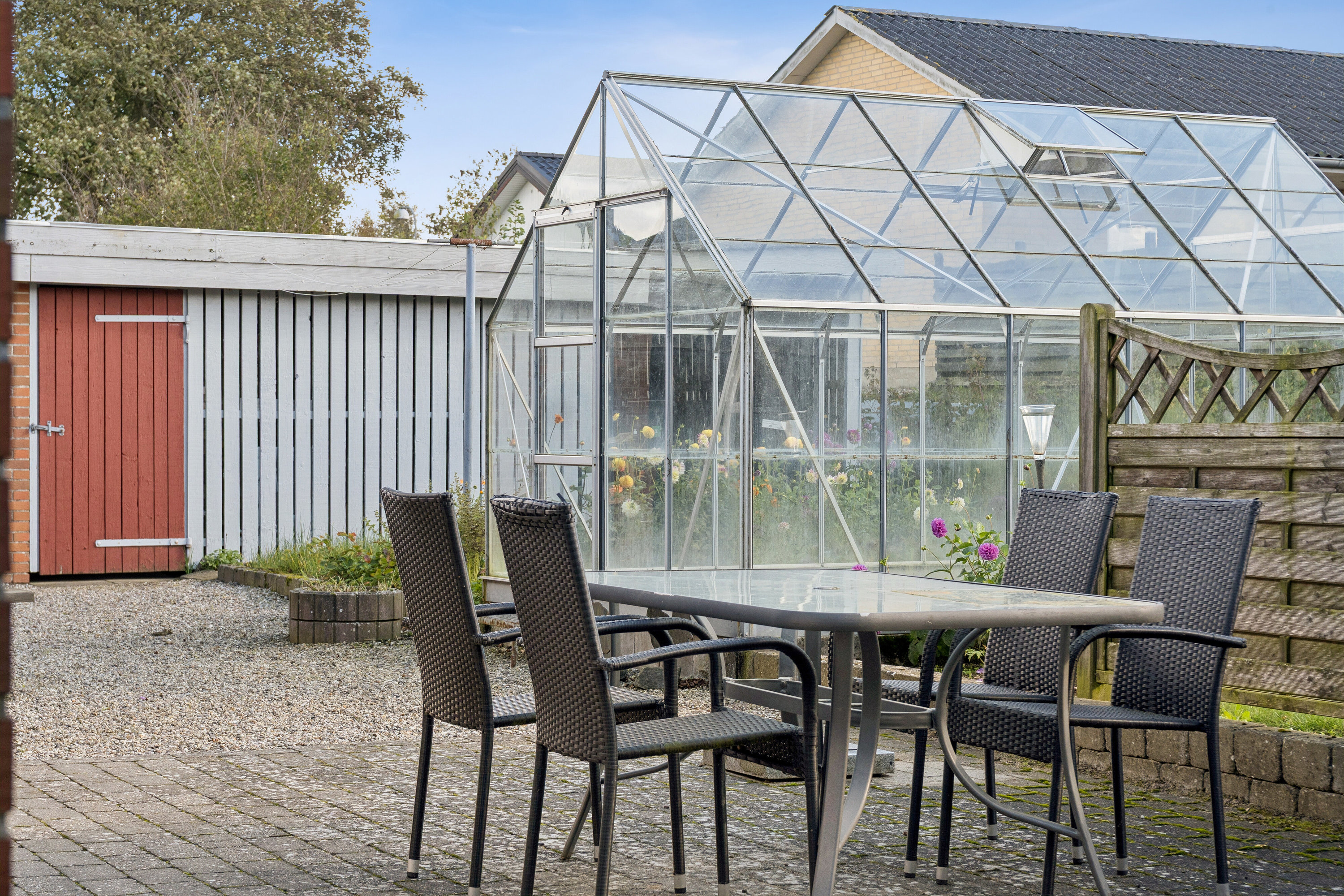 Fremhævet terrasse billede i fuldskærmstilstand. Billede af Skolegade 22, Kliplev, 6200 Aabenraa