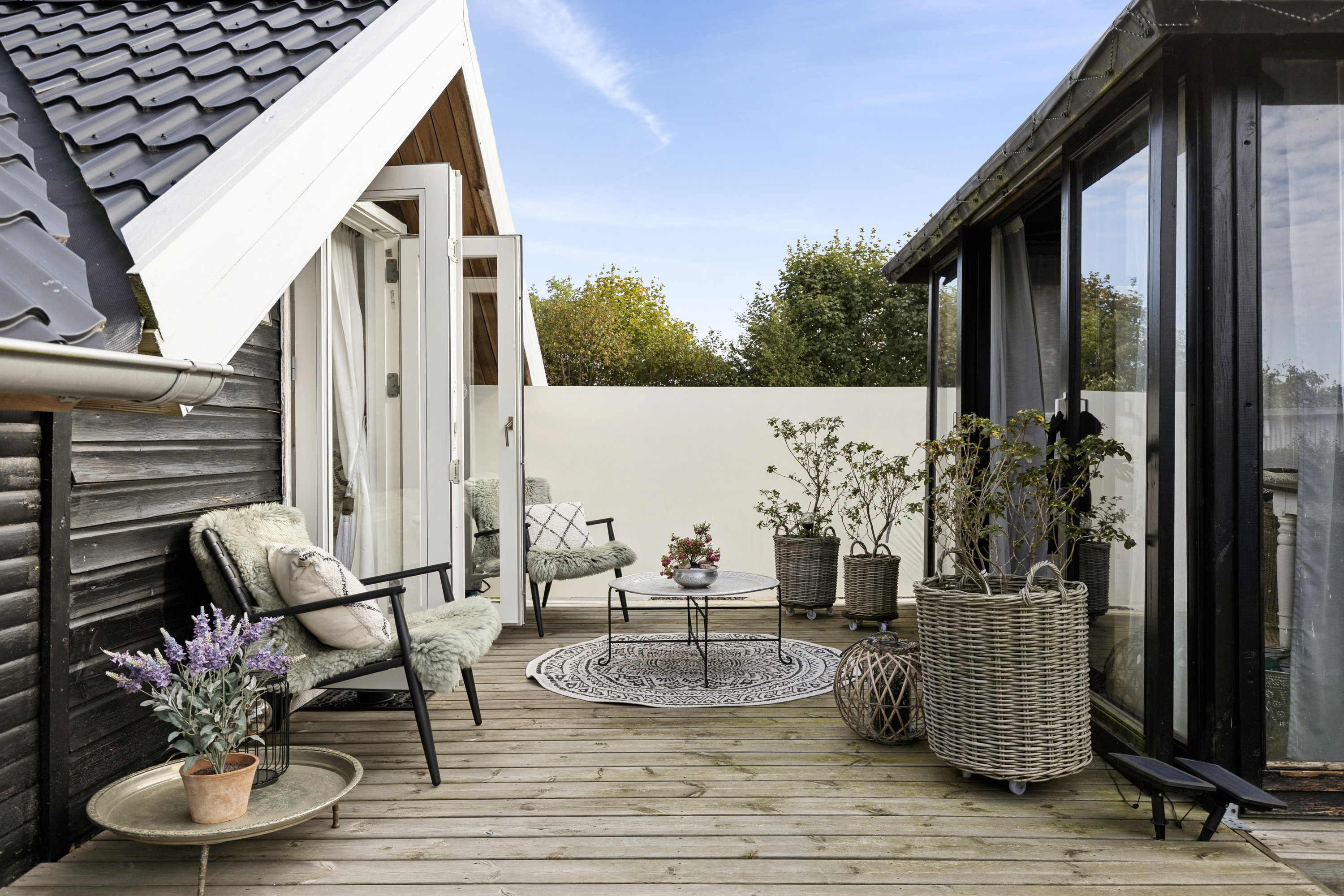 Fremhævet terrasse billede i fuldskærmstilstand. Billede af Bjørnsvej 10, Kaldred, 4593 Eskebjerg