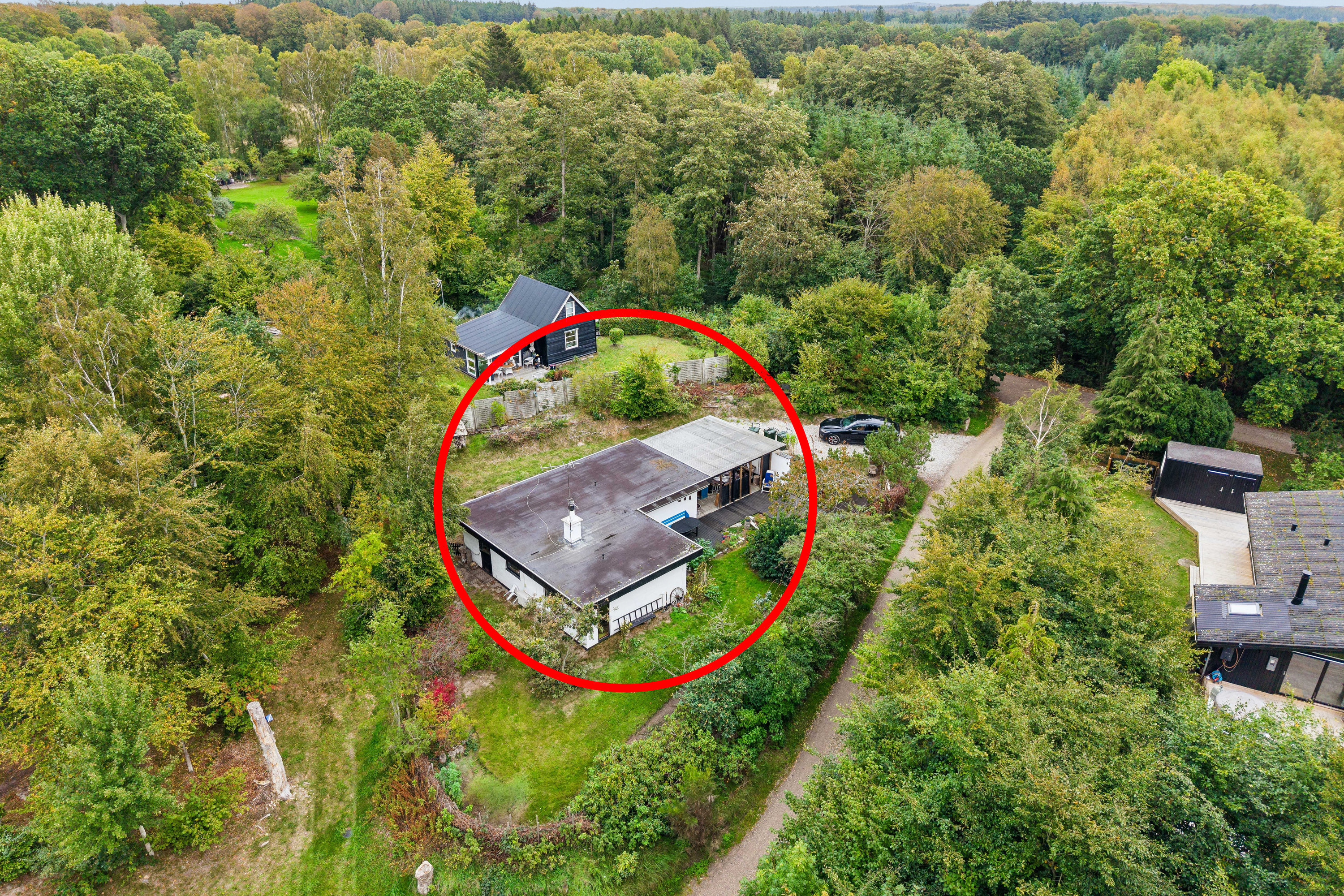 Fremhævet have billede i fuldskærmstilstand. Billede af Benzonstien 29, Fjellerup Strand, 8585 Glesborg