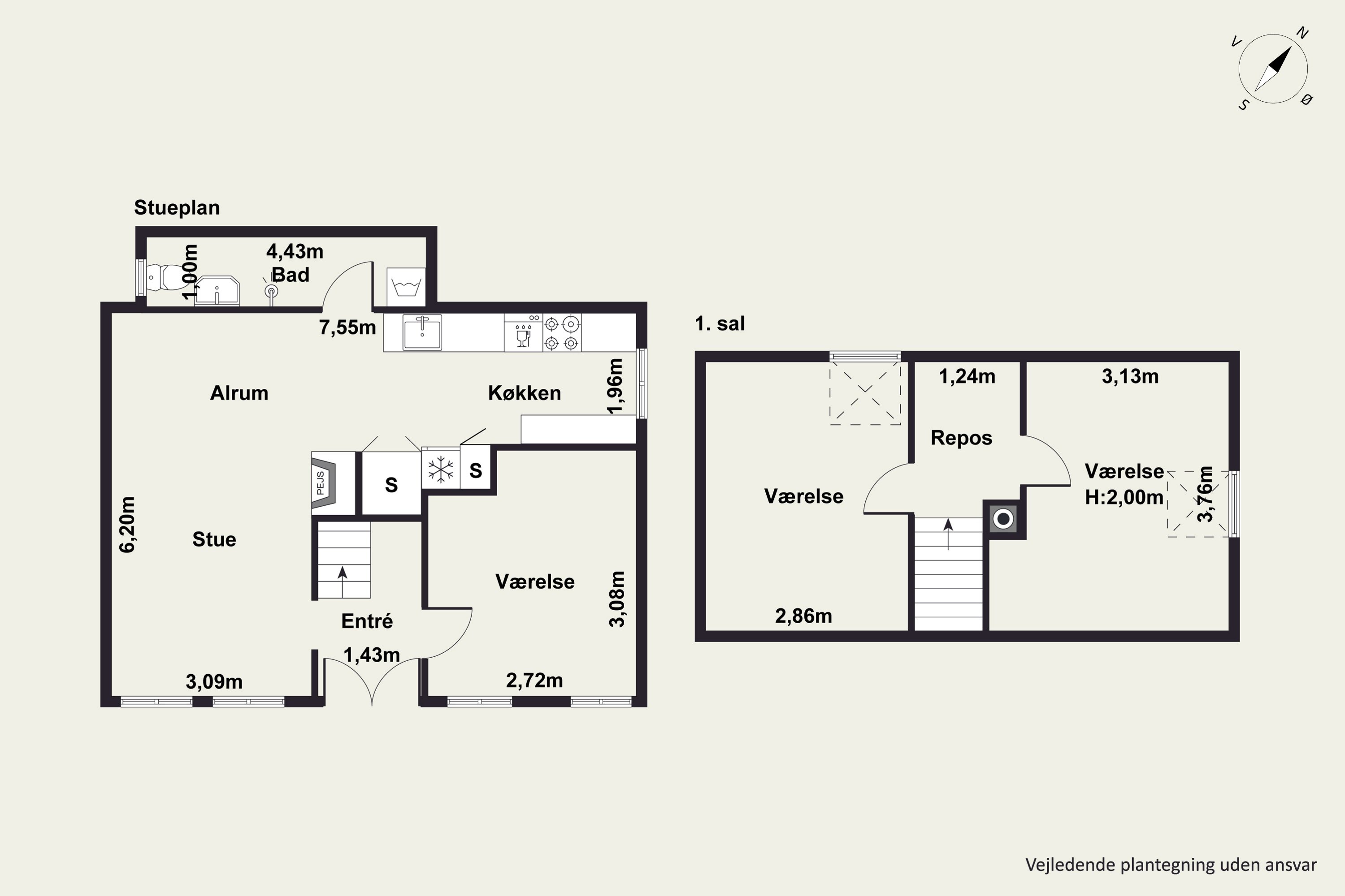 Plantegninger billede af Ryesgade 52, Gl. Rye, 8680 Ry