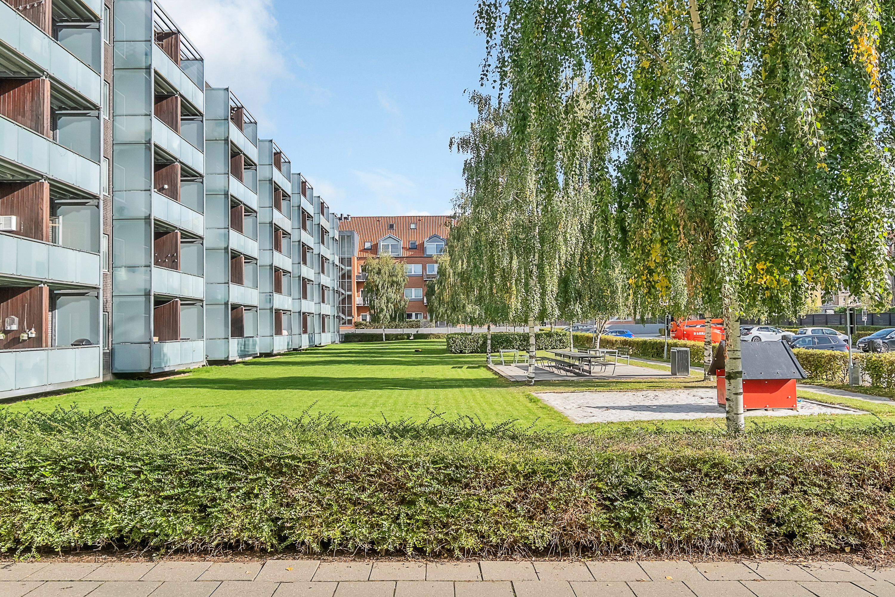 Fremhævet gårdmiljø billede i fuldskærmstilstand. Billede af Gebauersgade 2, 4. 25., 8000 Aarhus C