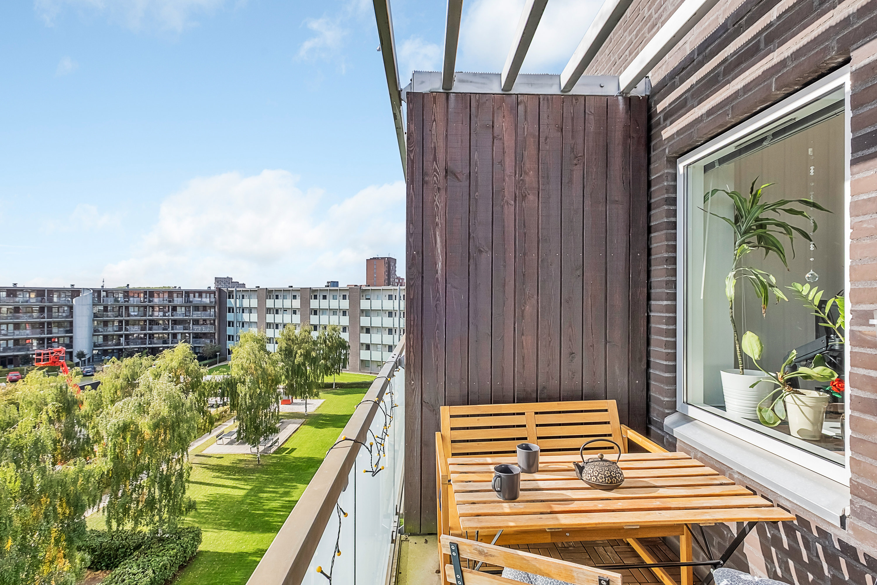Fremhævet altan billede i fuldskærmstilstand. Billede af Gebauersgade 2, 4. 25., 8000 Aarhus C
