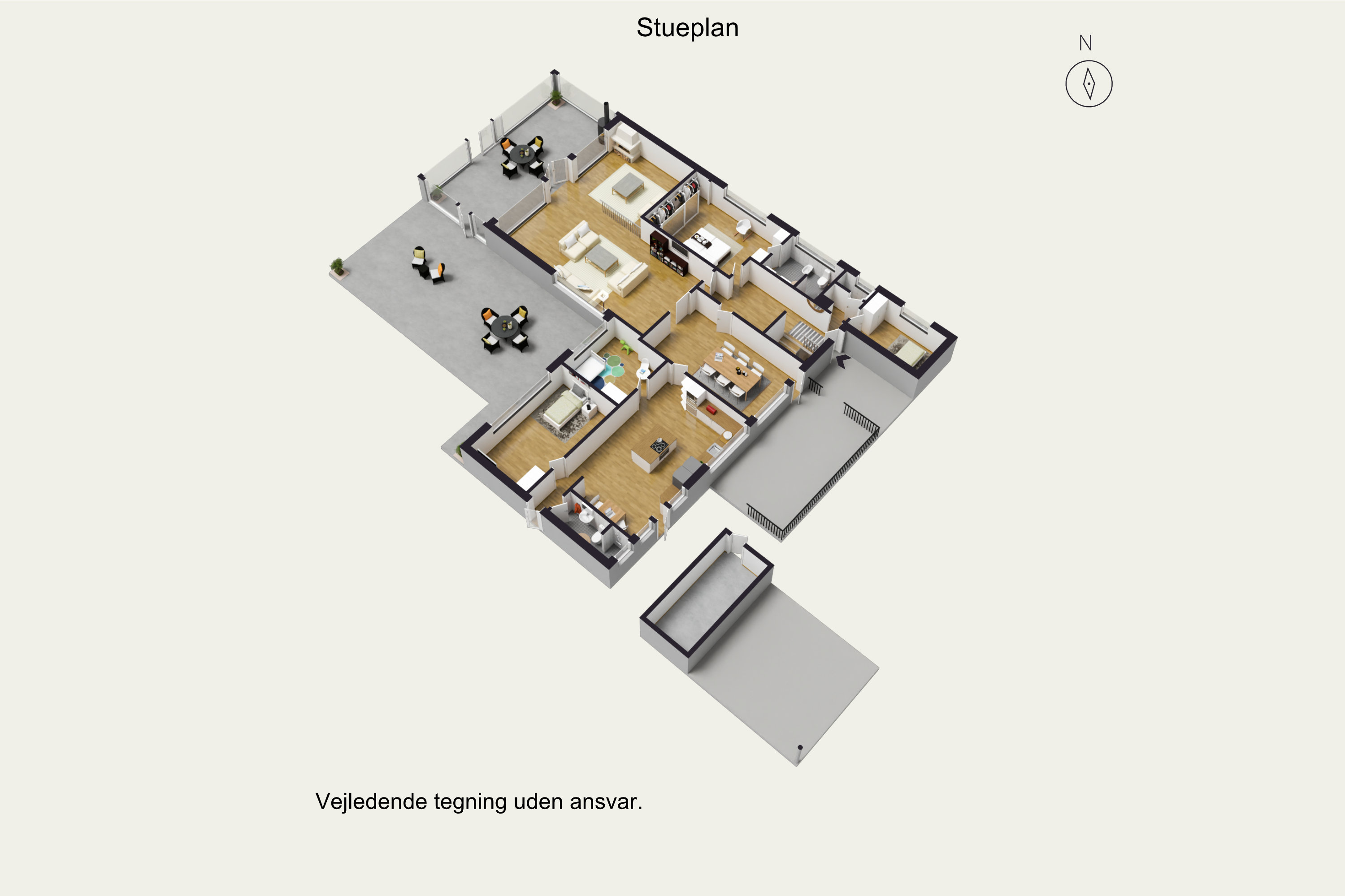 Plantegninger billede af Landsebakken 7, Øverød, 2840 Holte