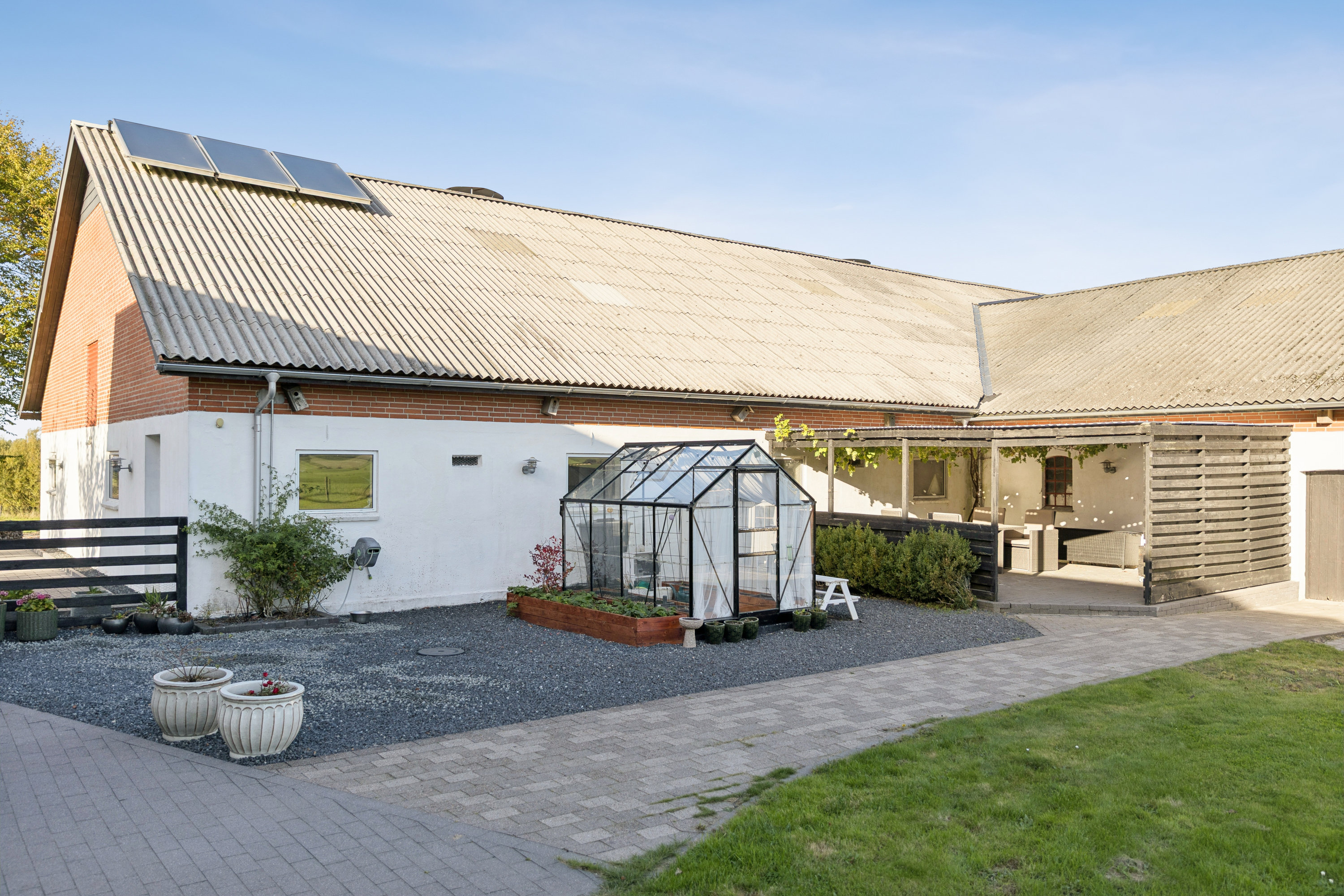 Fremhævet terrasse billede i fuldskærmstilstand. Billede af Fragdrup Hedevej 3, 9500 Hobro
