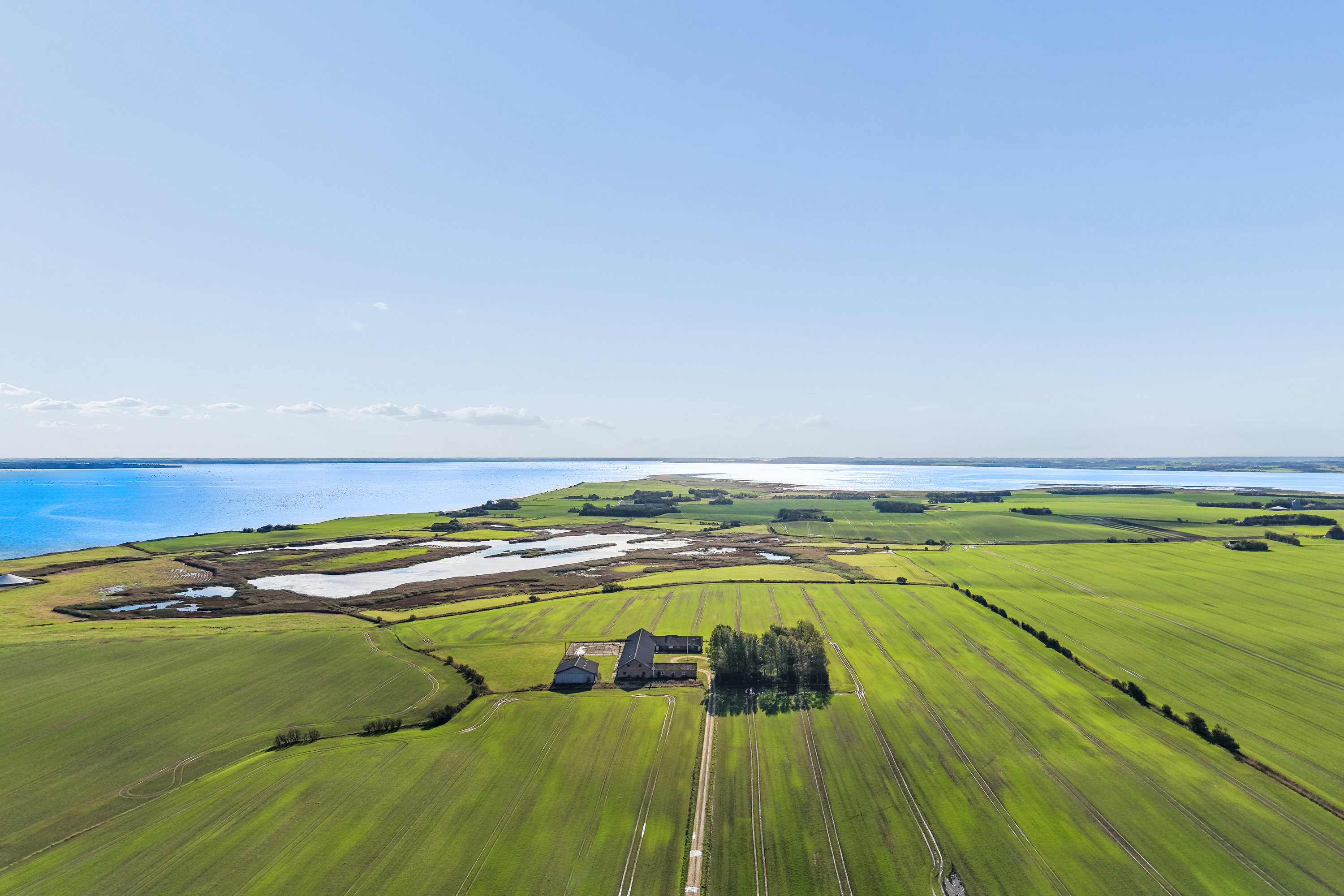 Fremhævet luftfoto billede i fuldskærmstilstand. Billede af Ejerslevvej 20, V Hunderup, 7900 Nykøbing M