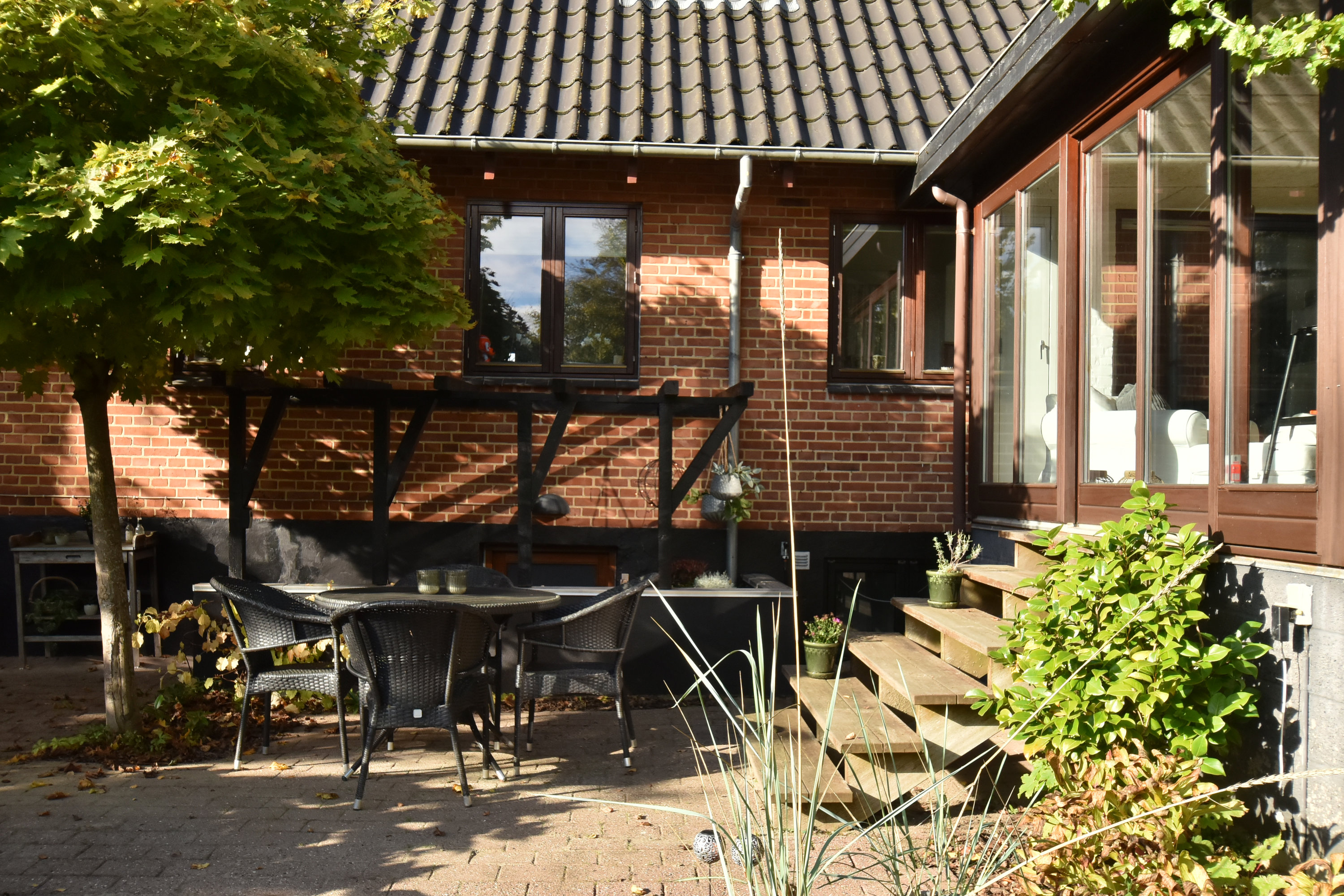 Fremhævet terrasse billede i fuldskærmstilstand. Billede af Lind Hovedgade 1, Lind, 7400 Herning