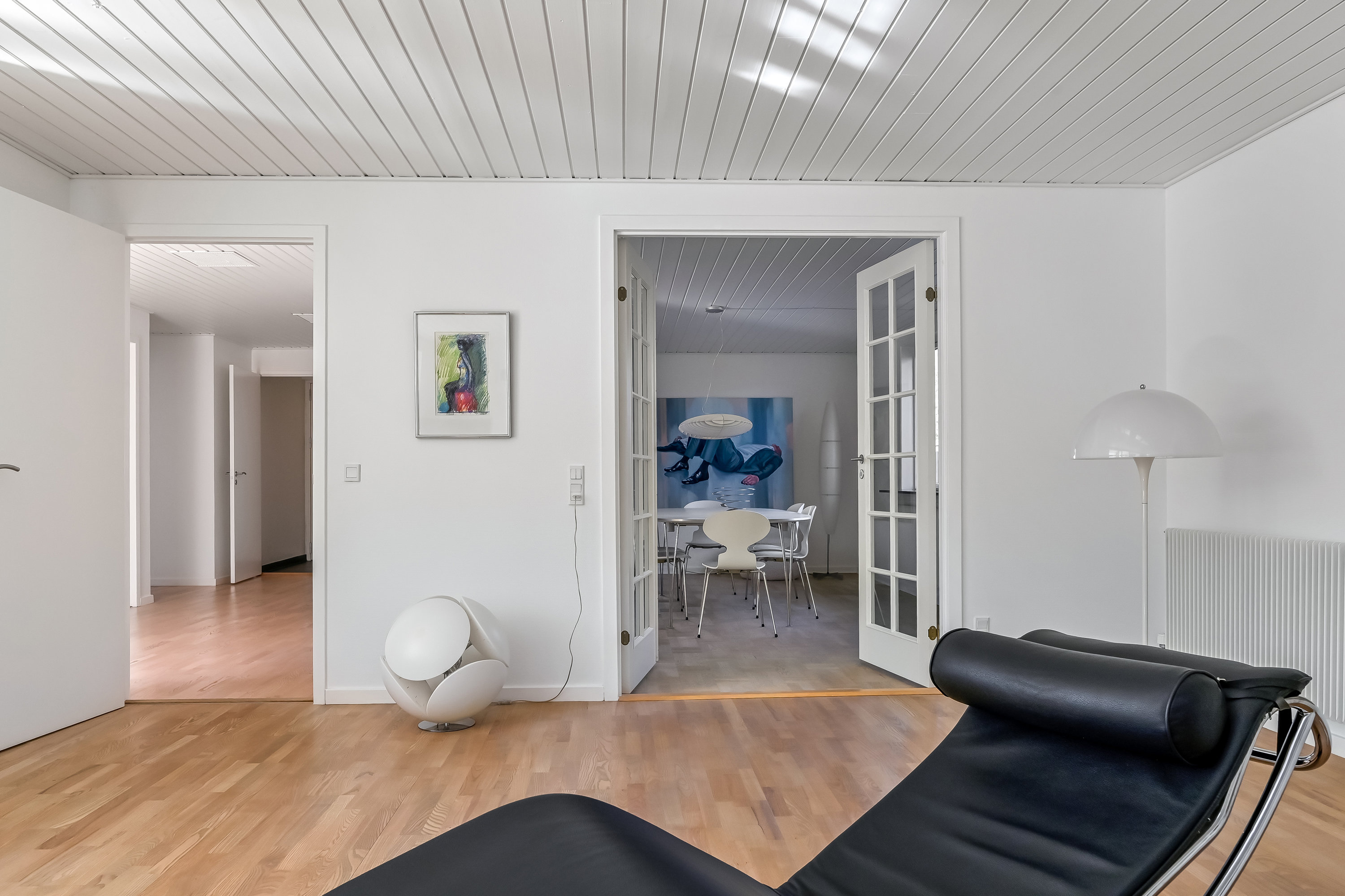Fremhævet stue billede i fuldskærmstilstand. Billede af Nørholmvej 56, 7400 Herning