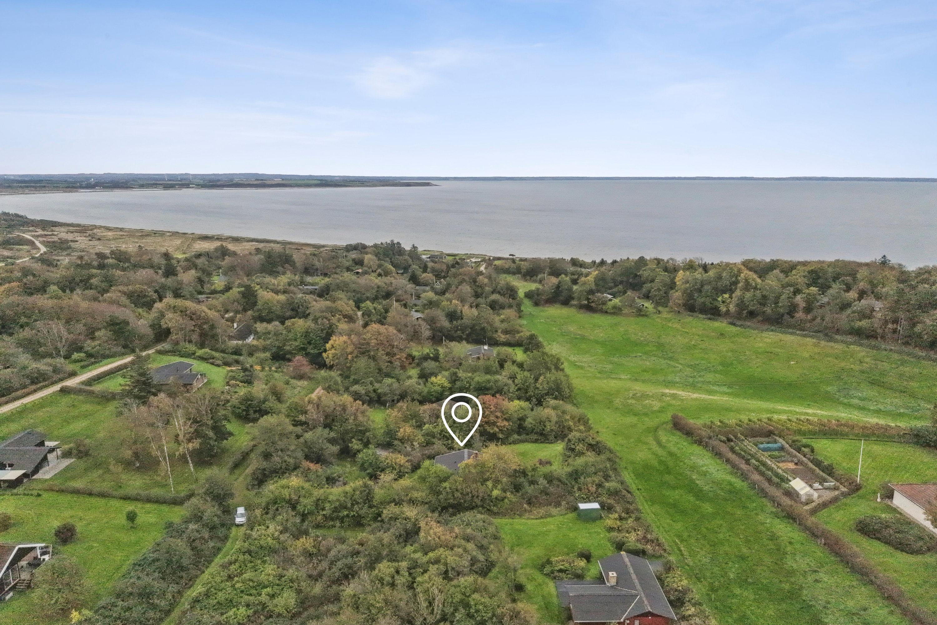 Fremhævet luftfoto billede i fuldskærmstilstand. Billede af Ildervej 15, Ø Hærup, 7860 Spøttrup