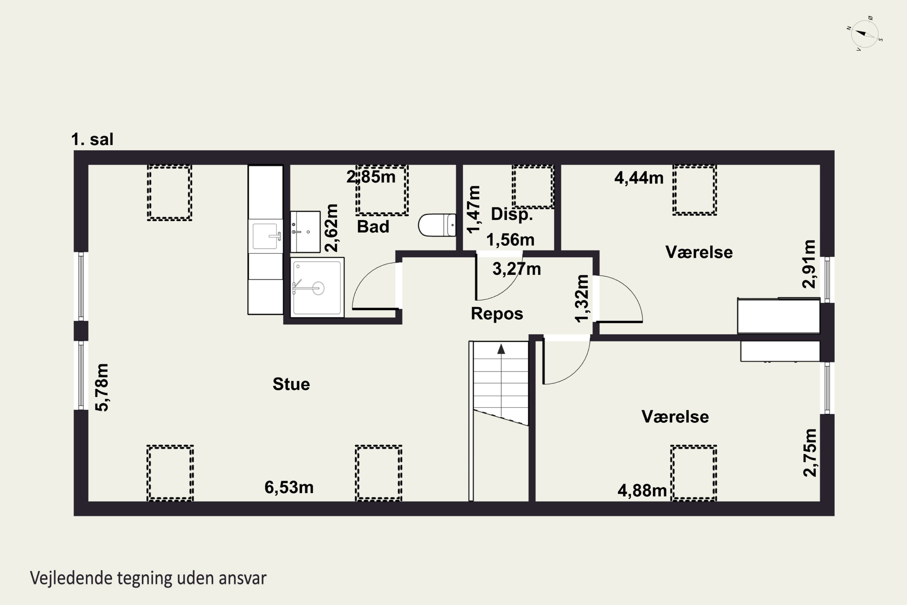 Plantegninger billede af Vesterkærsvej 18, 2650 Hvidovre