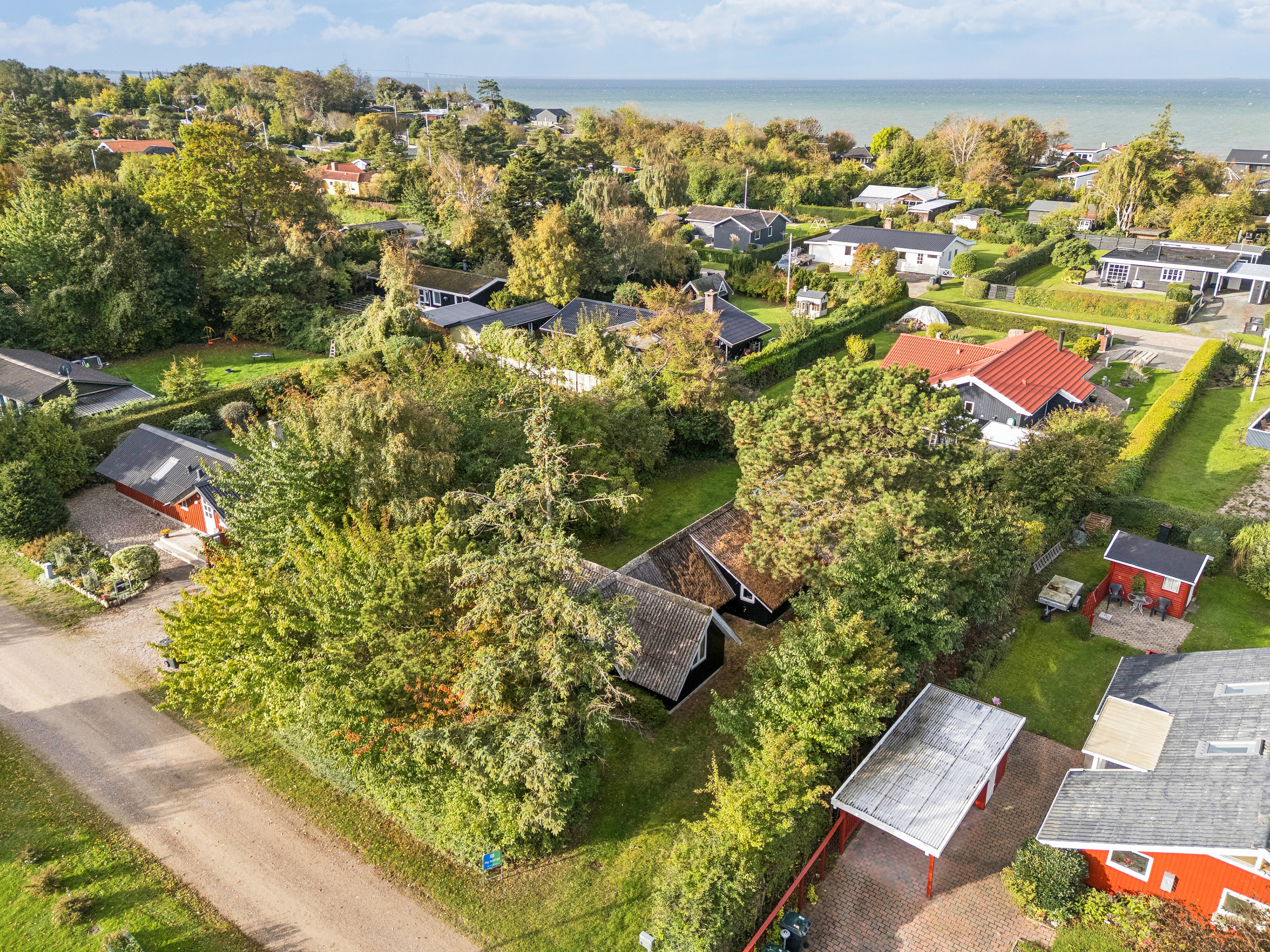 Fremhævet luftfoto billede i fuldskærmstilstand. Billede af Sløruglevej 4, Ll Kongsmark, 4200 Slagelse