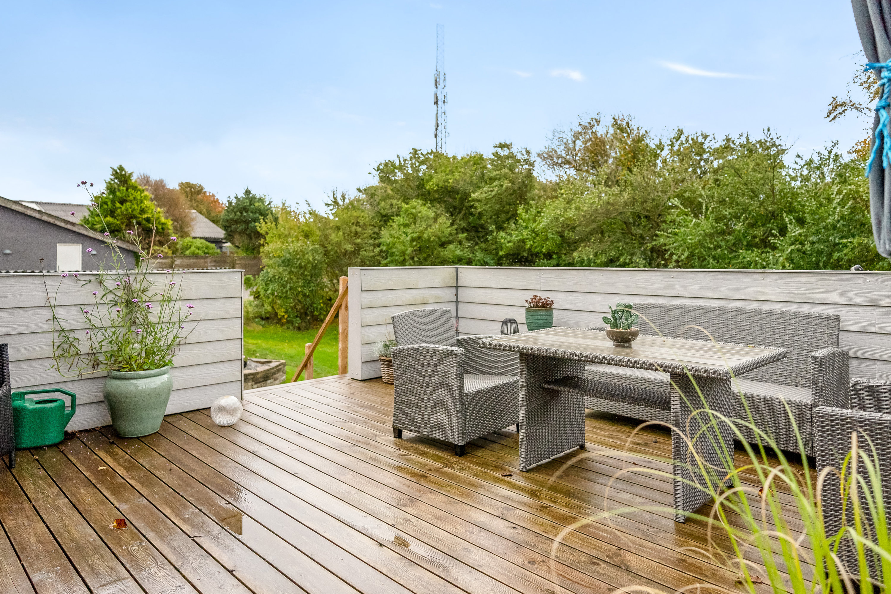 Fremhævet terrasse billede i fuldskærmstilstand. Billede af Fabjergvej 18, Nørlem, 7620 Lemvig