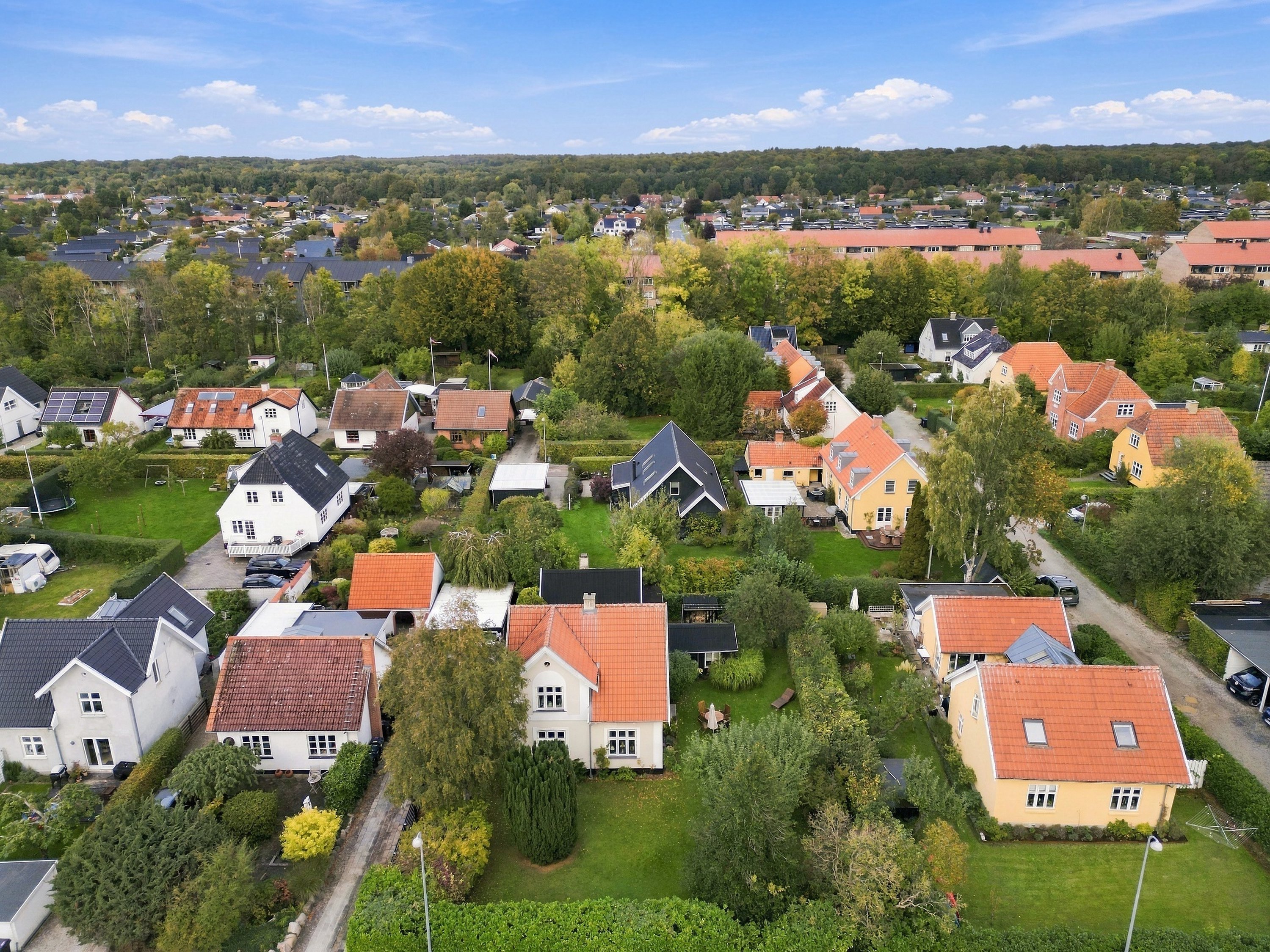 Fremhævet luftfoto billede i fuldskærmstilstand. Billede af Frederiksværksgade 100, 3400 Hillerød