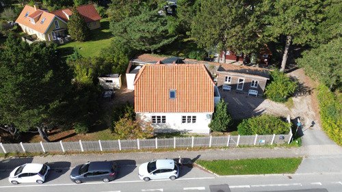 Fremhævet drone billede billede i fuldskærmstilstand. Billede af Smidstrup Strandvej 26, 3250 Gilleleje
