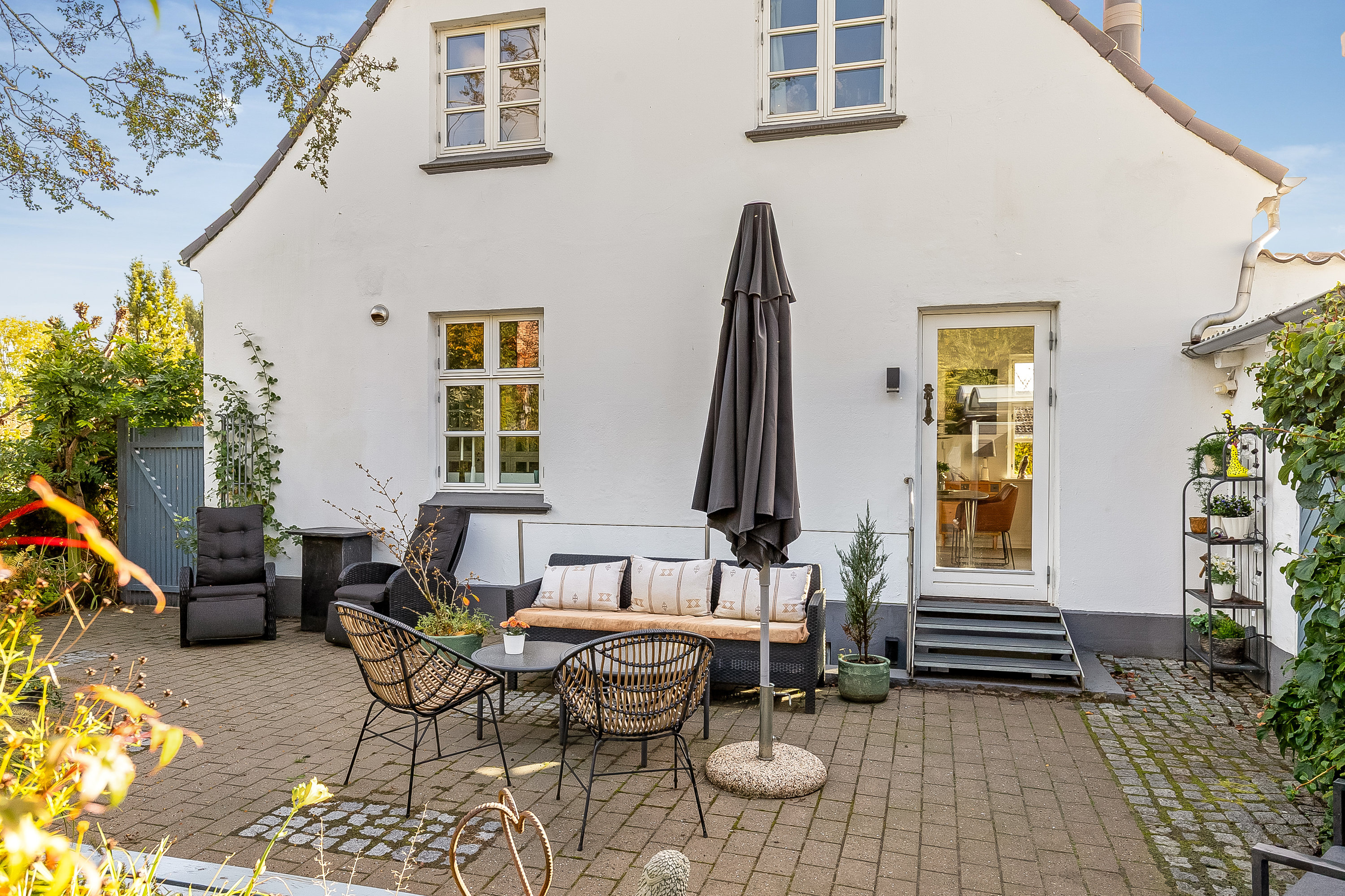 Fremhævet terrasse billede i fuldskærmstilstand. Billede af Iver Dahlsvej 11, 6640 Lunderskov