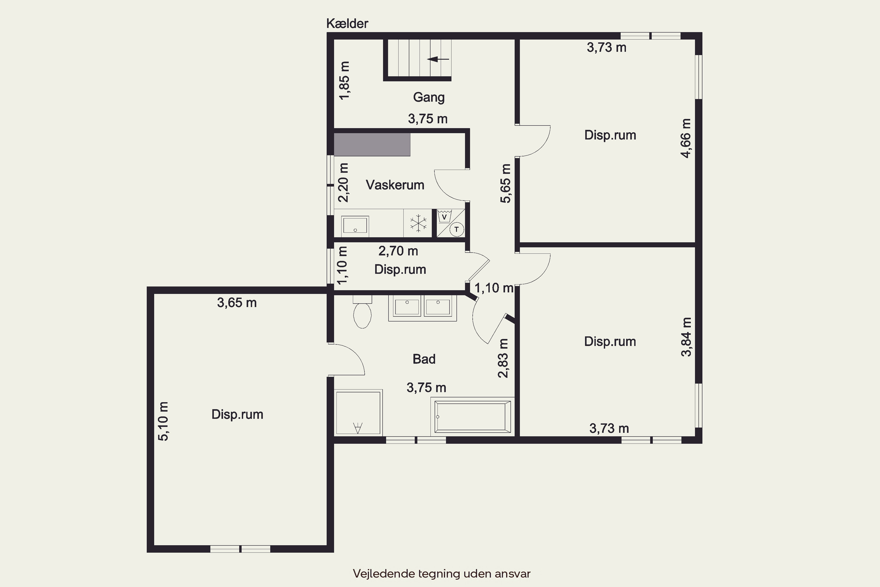Plantegninger billede af Bredgade 14, 9440 Aabybro