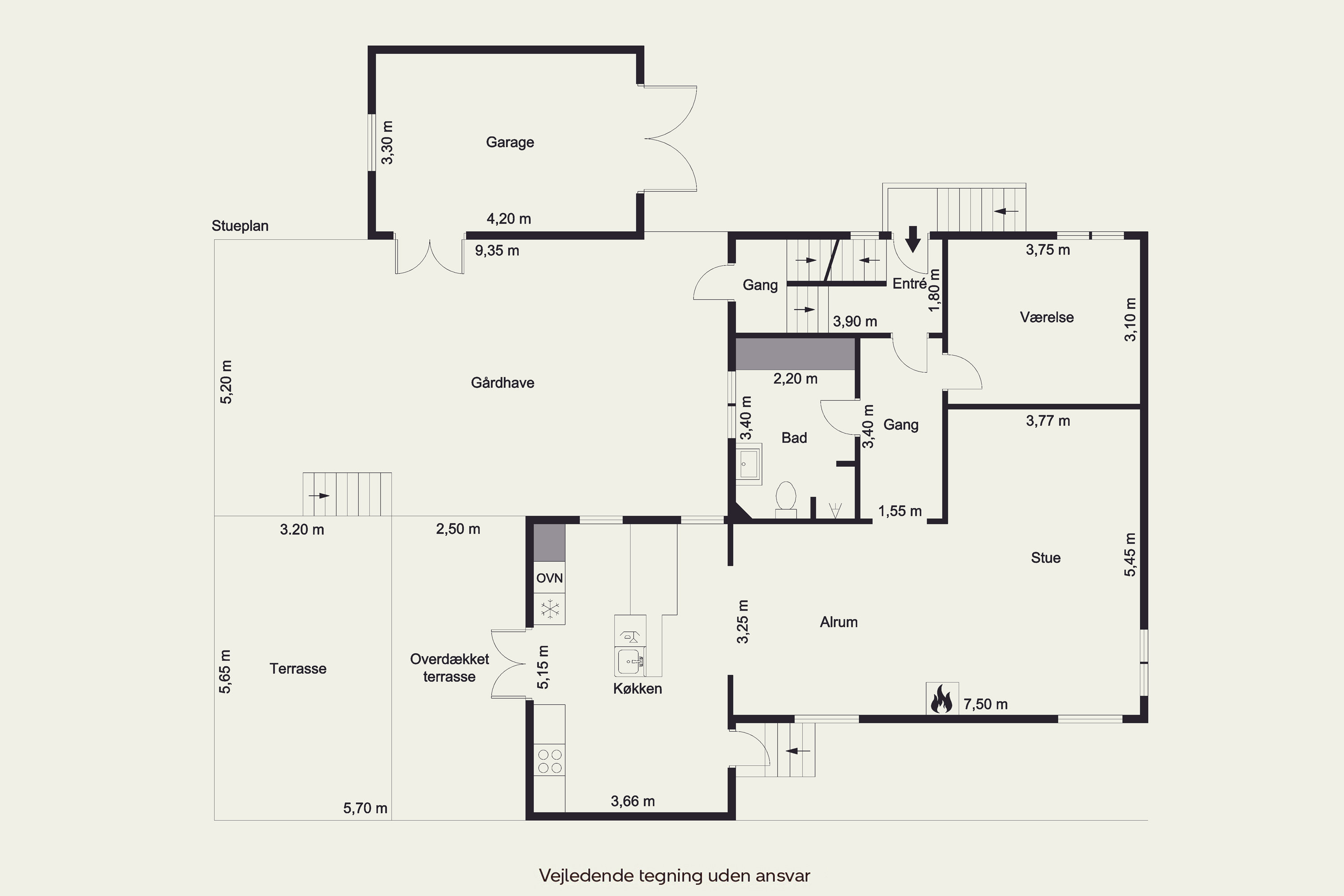 Plantegninger billede af Bredgade 14, 9440 Aabybro