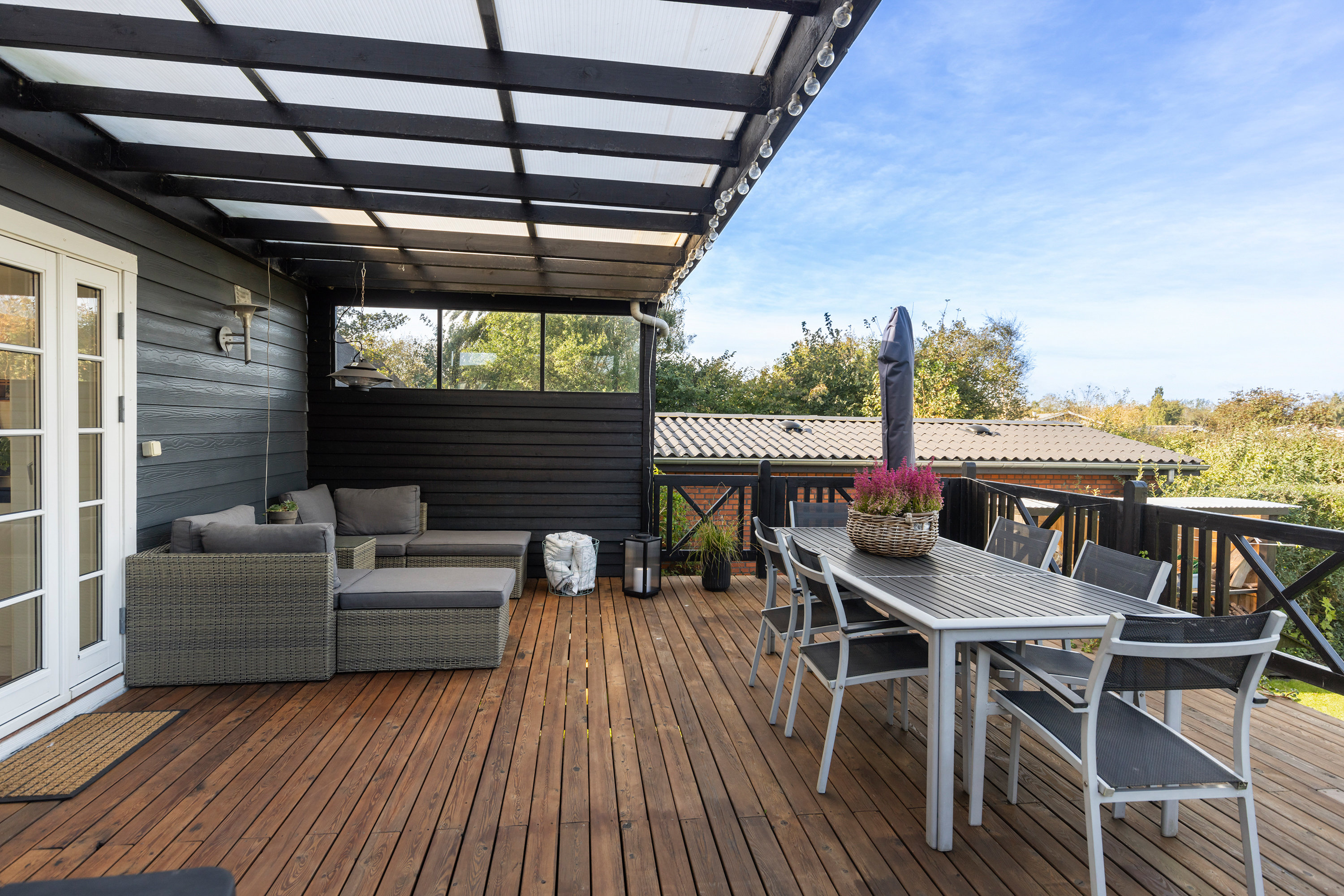 Fremhævet overdækket terrasse billede i fuldskærmstilstand. Billede af Bredgade 14, 9440 Aabybro