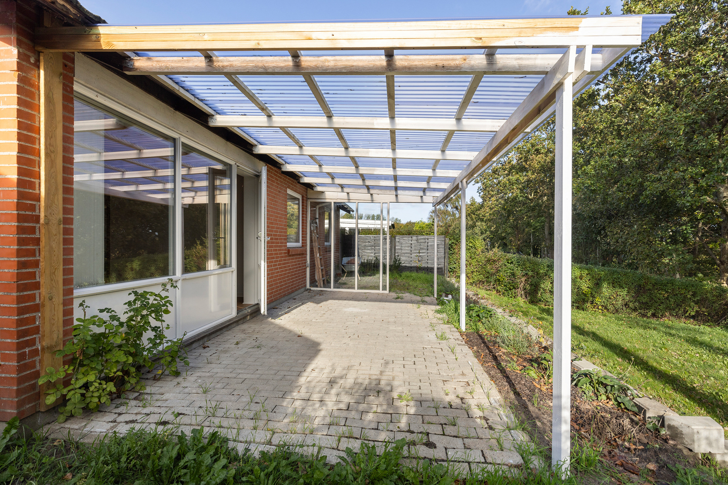 Fremhævet overdækket terrasse billede i fuldskærmstilstand. Billede af Ole Langes Vej 27A, 9460 Brovst