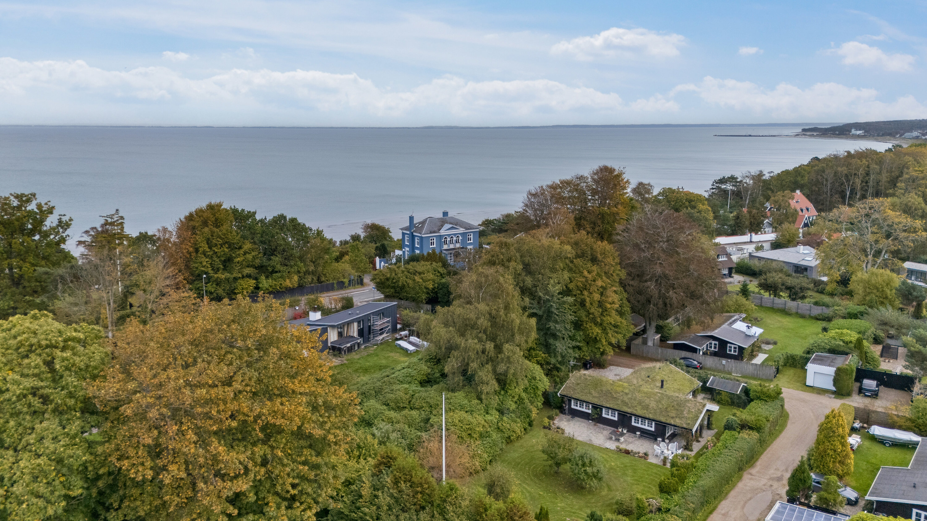 Fremhævet luftfoto billede i fuldskærmstilstand. Billede af Teilmanns Alle 2B, 3100 Hornbæk