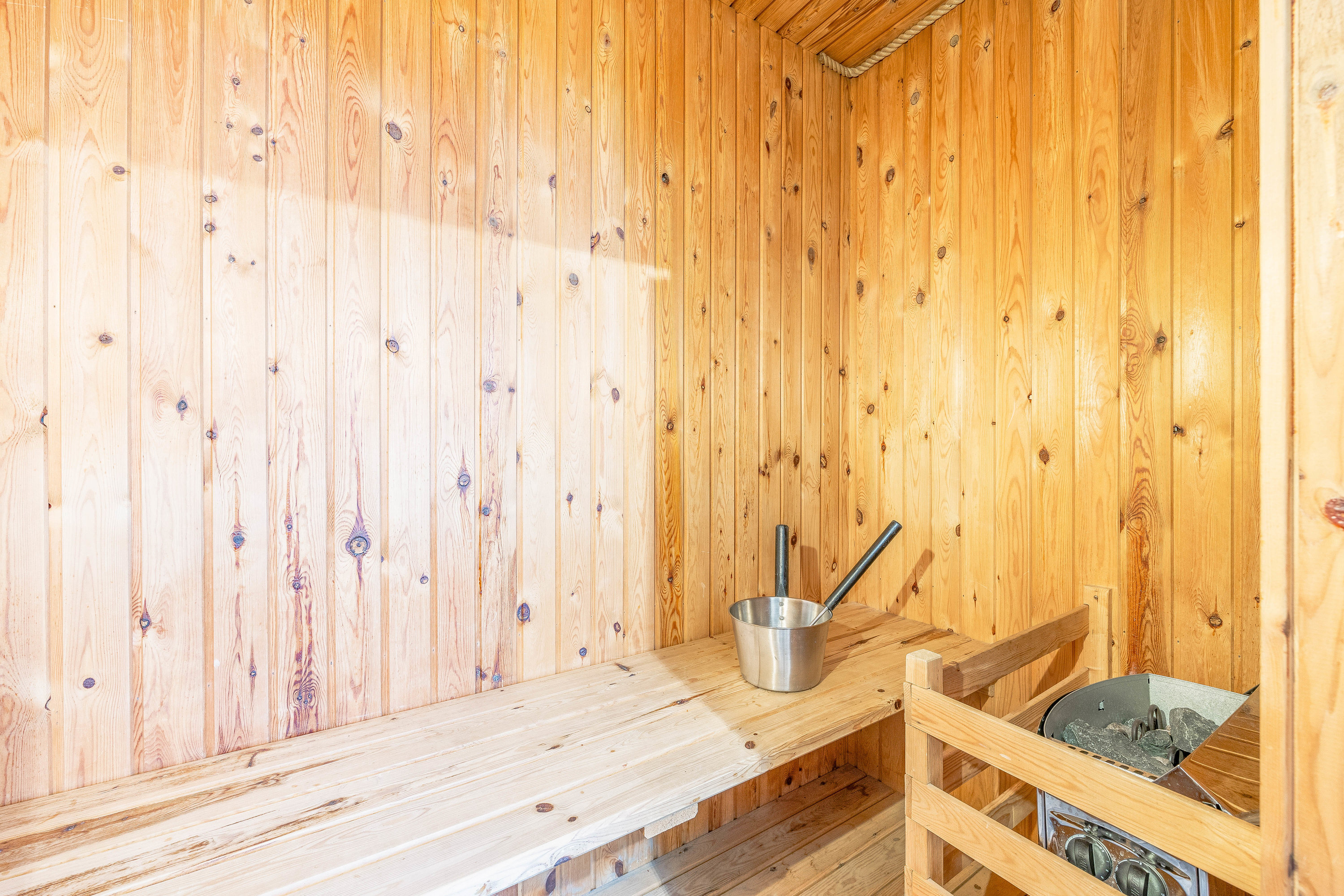 Fremhævet sauna  billede i fuldskærmstilstand. Billede af Bjerregårdsvej 82, Bjerregaard, 6960 Hvide Sande