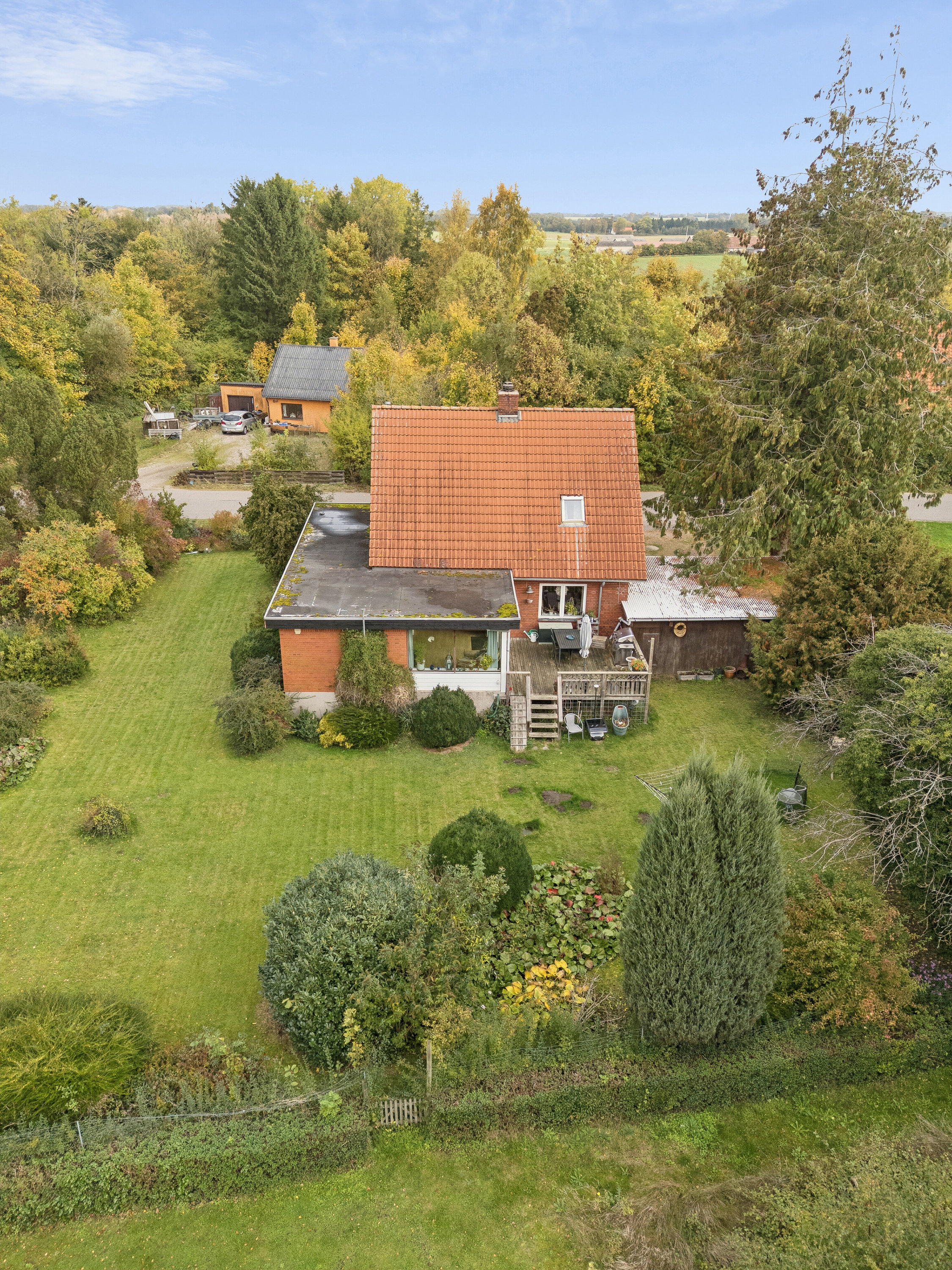 Fremhævet luftfoto billede i fuldskærmstilstand. Billede af Fyrendalvej 7, Tornemark, 4262 Sandved