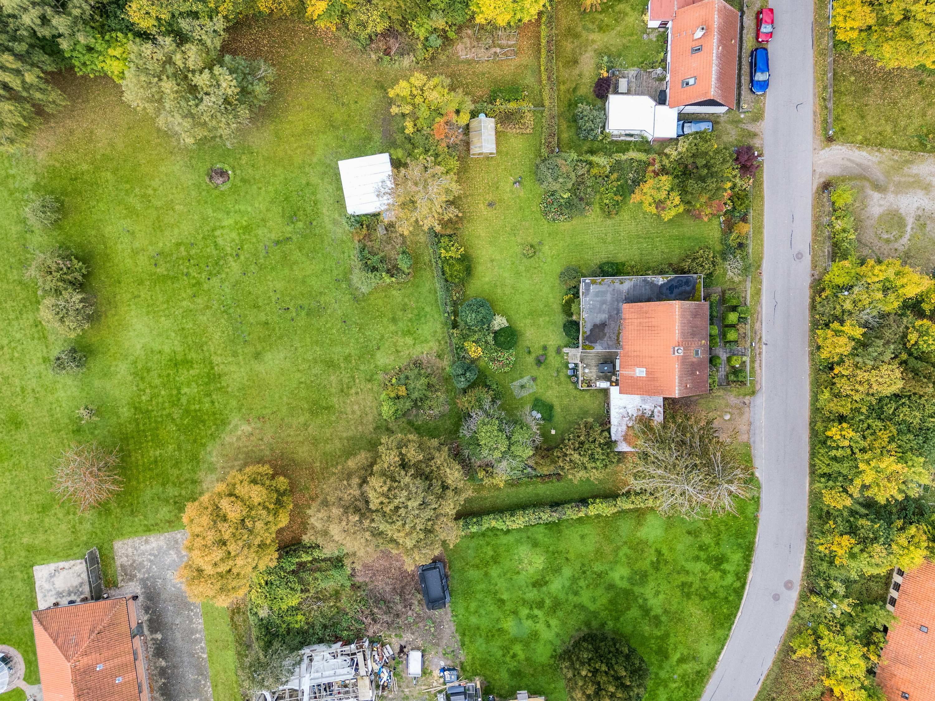 Fremhævet luftfoto billede i fuldskærmstilstand. Billede af Fyrendalvej 7, Tornemark, 4262 Sandved