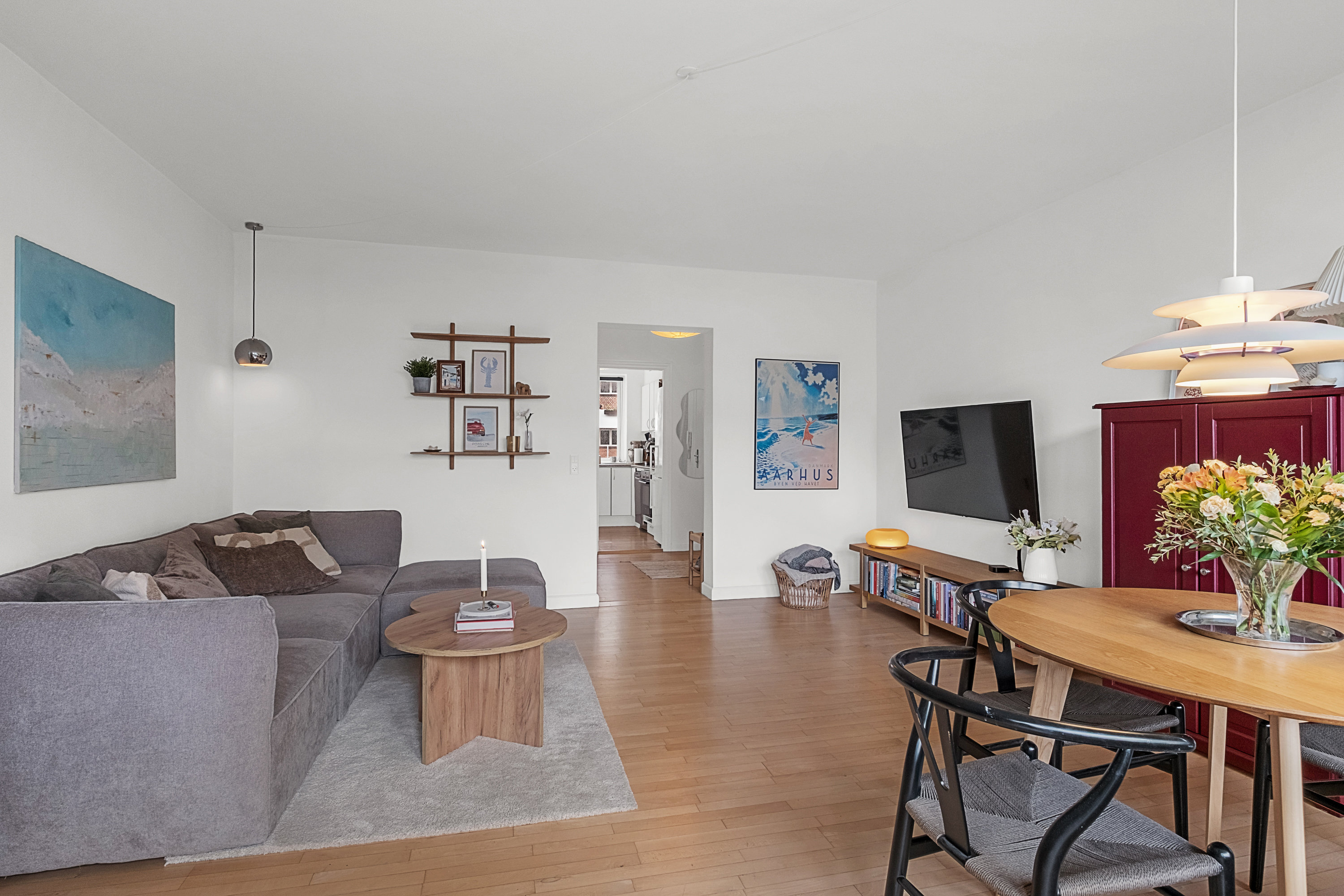 Fremhævet stue billede i fuldskærmstilstand. Billede af Nordborggade 3, st. th., 8000 Aarhus C