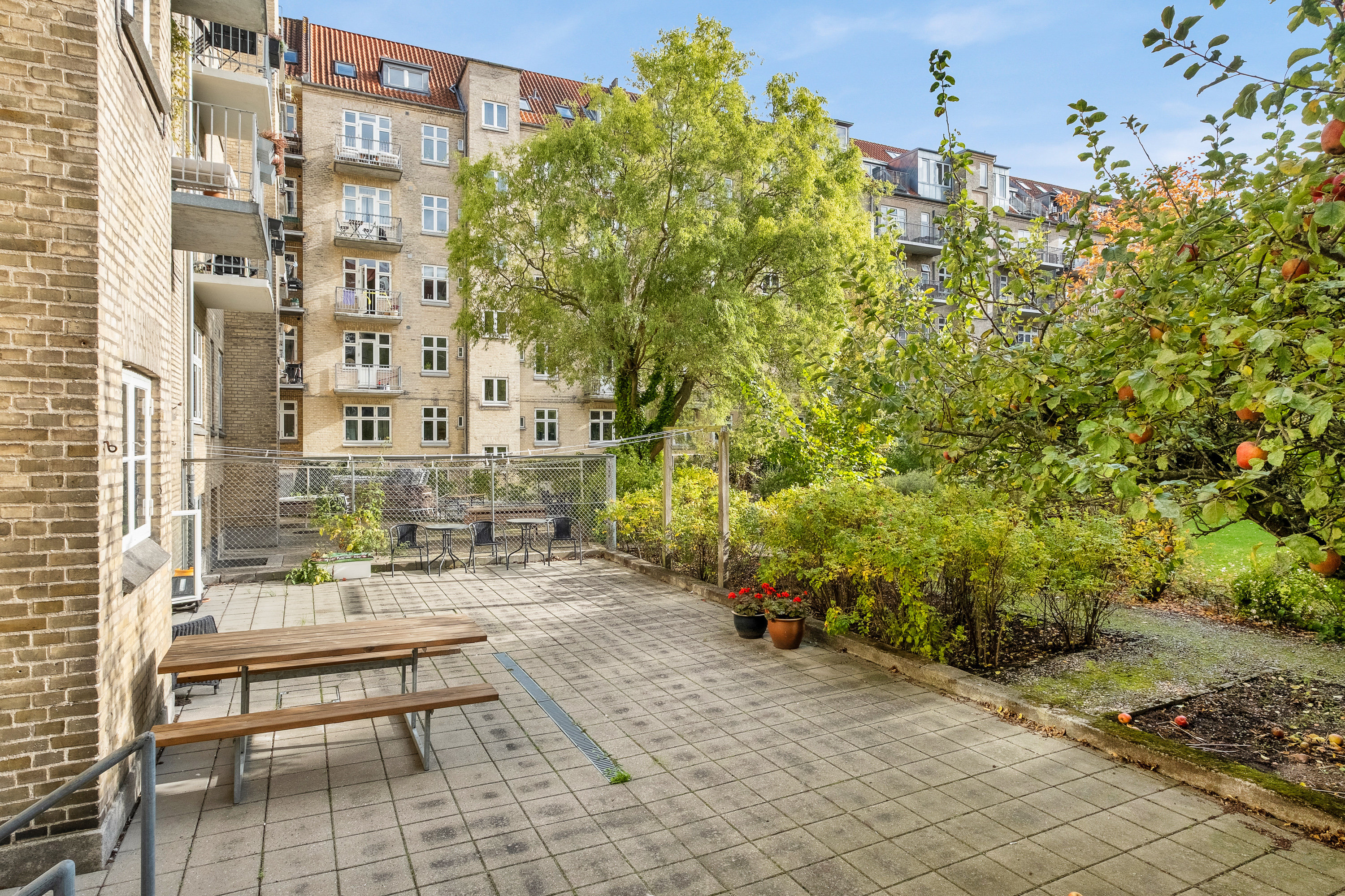 Fremhævet gårdmiljø billede i fuldskærmstilstand. Billede af Ålborggade 23, 2. tv., 8000 Aarhus C