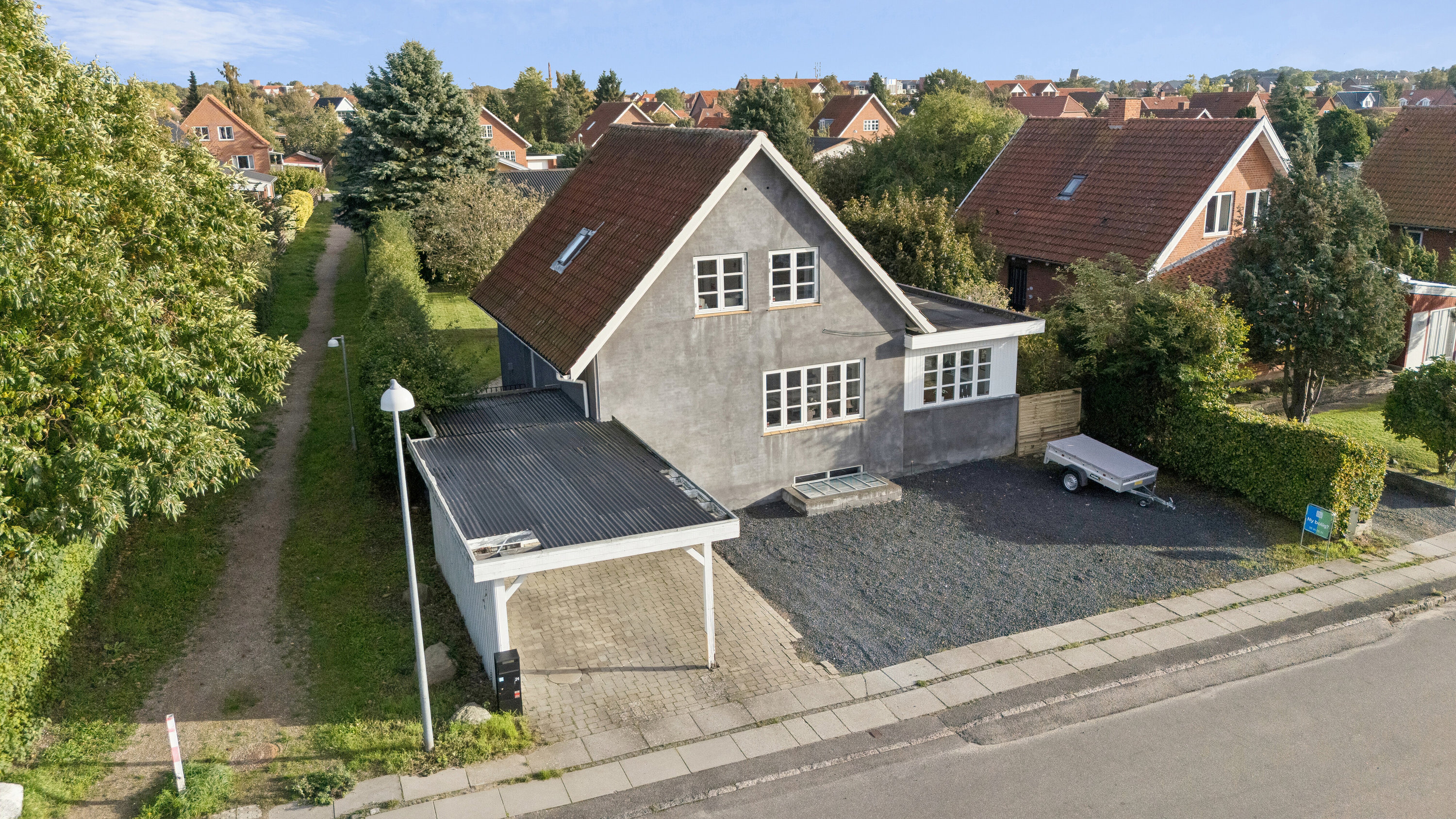 Fremhævet set fra vejen billede i fuldskærmstilstand. Billede af Birkealle 24, 4760 Vordingborg