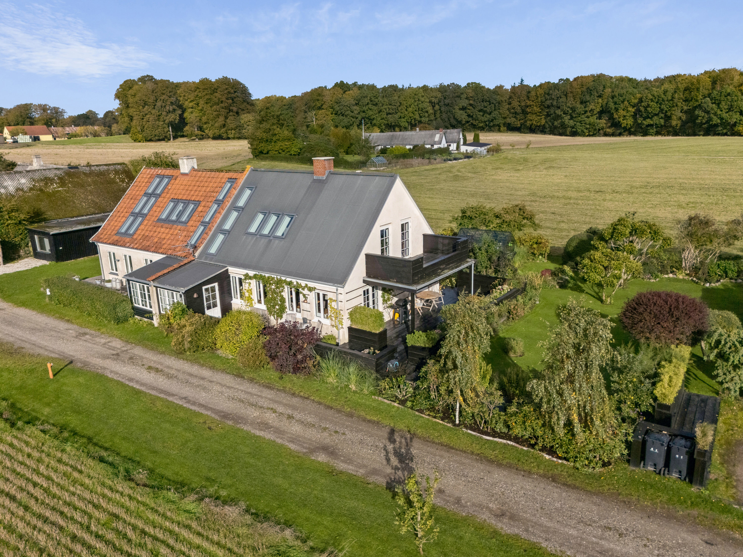 Fremhævet luftfoto billede i fuldskærmstilstand. Billede af Risbyvejen 21, Risby, 3100 Hornbæk