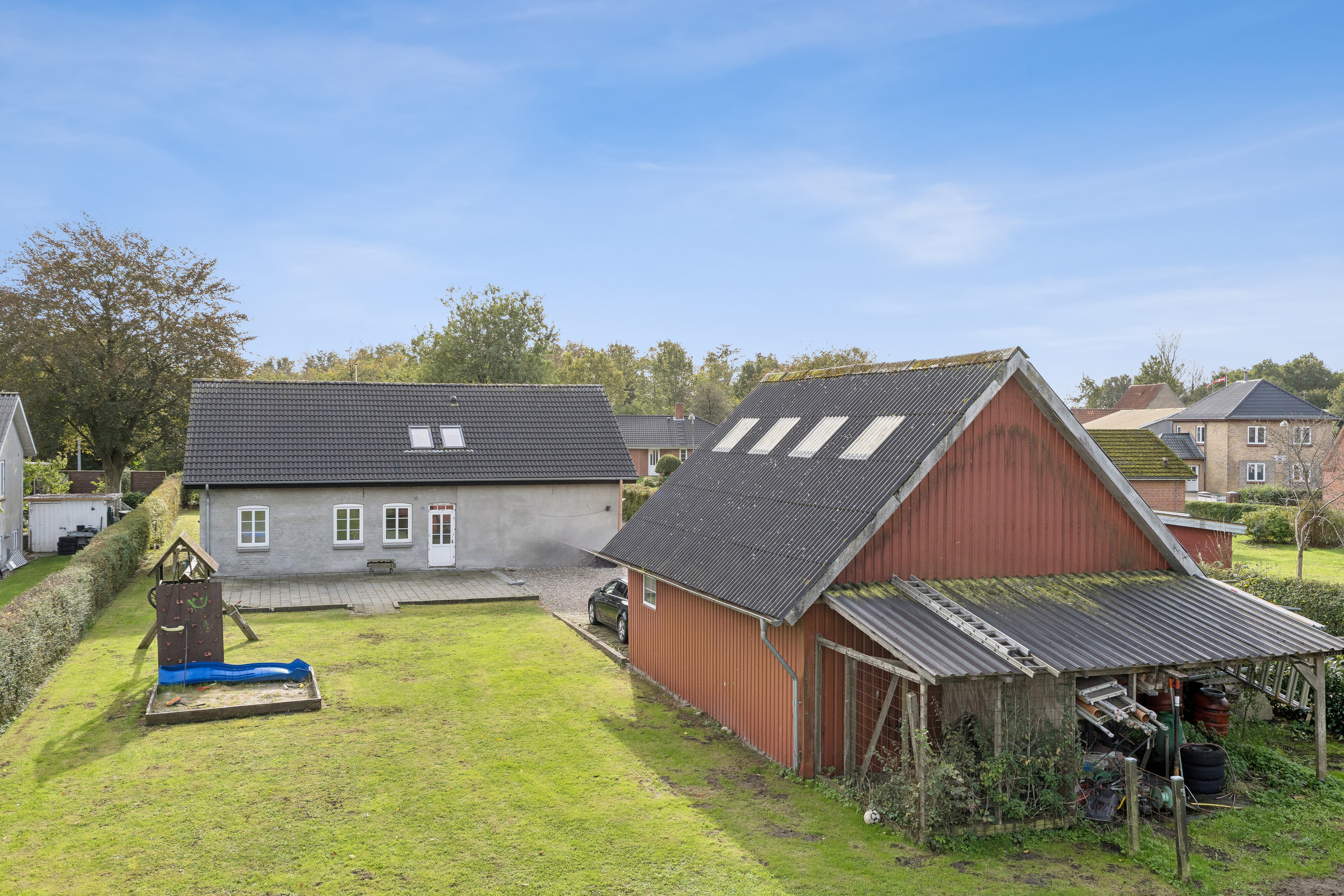 Fremhævet set fra haven billede i fuldskærmstilstand. Billede af Skansevej 4, 6392 Bolderslev