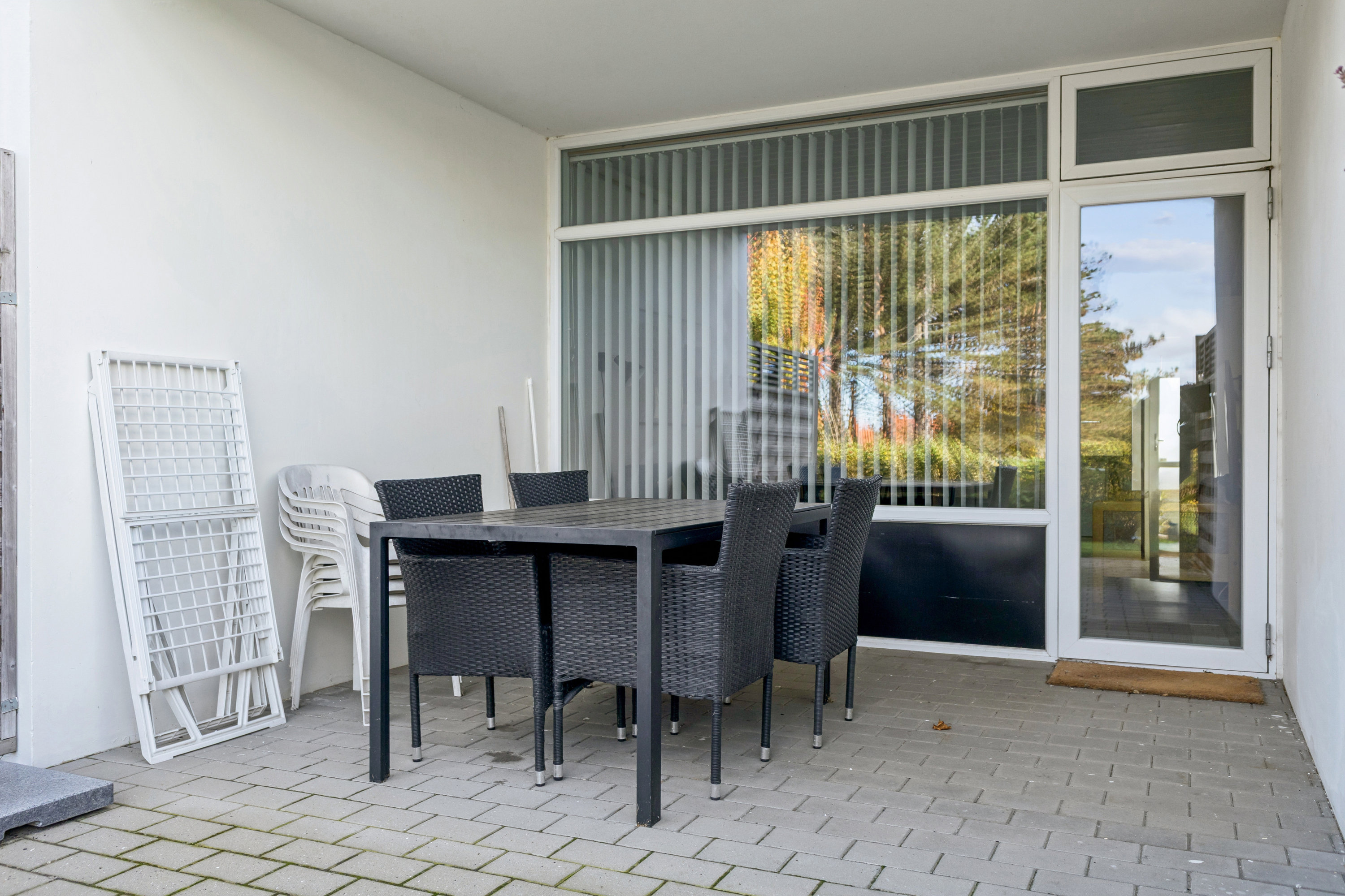 Fremhævet terrasse billede i fuldskærmstilstand. Billede af Fægangsvej 11D, st. 108., Bønnerup Strand, 8585 Glesborg
