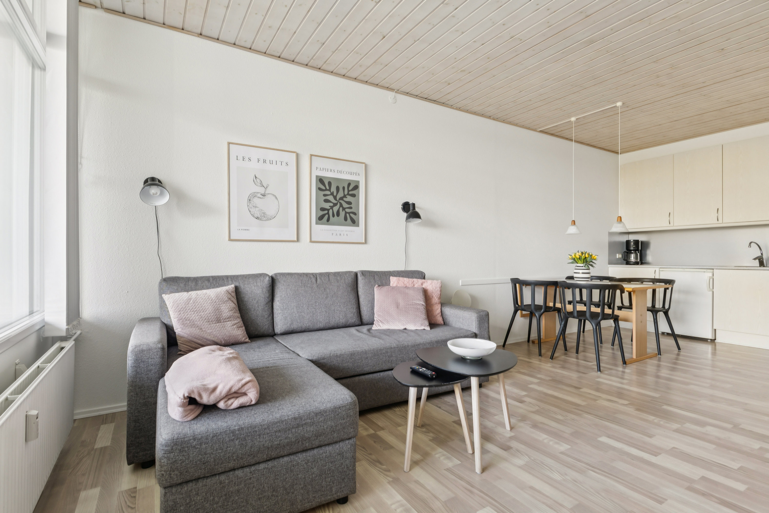 Fremhævet stue billede i fuldskærmstilstand. Billede af Fægangsvej 11D, st. 108., Bønnerup Strand, 8585 Glesborg