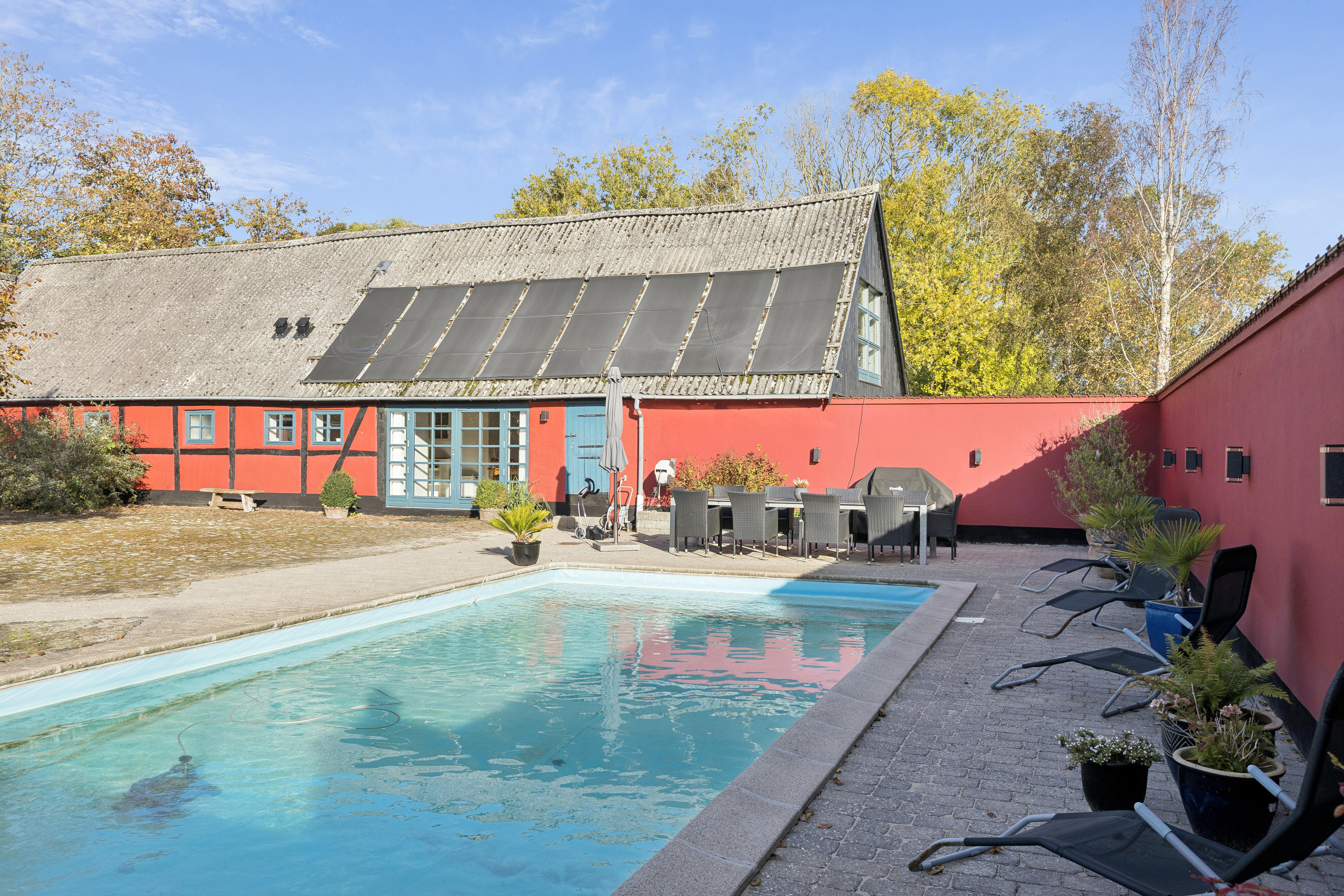 Fremhævet swimmingpool billede i fuldskærmstilstand. Billede af Egedevej 180, Rode, 4690 Haslev