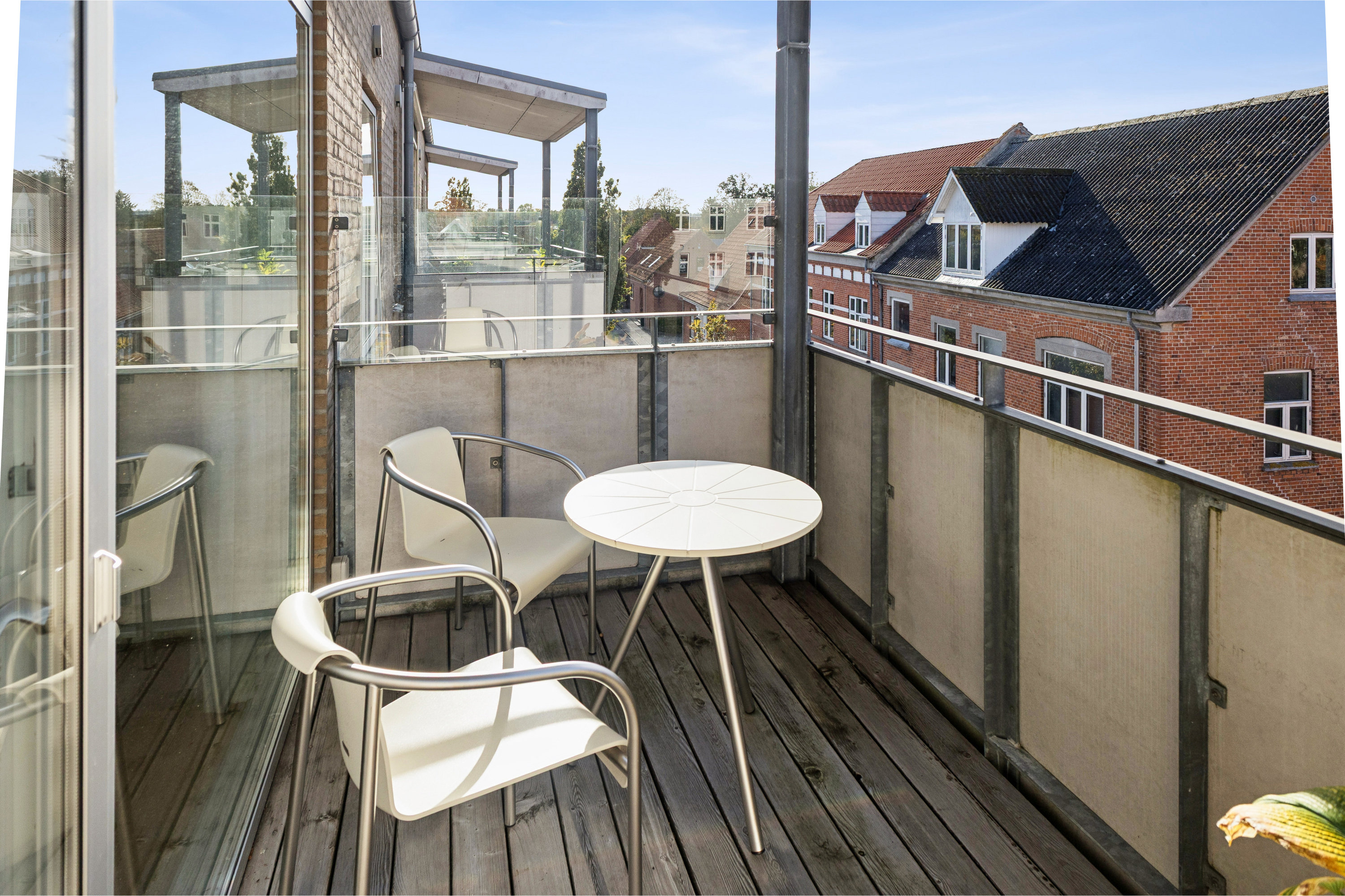 Fremhævet terrasse billede i fuldskærmstilstand. Billede af Ågade 9N, 8500 Grenaa