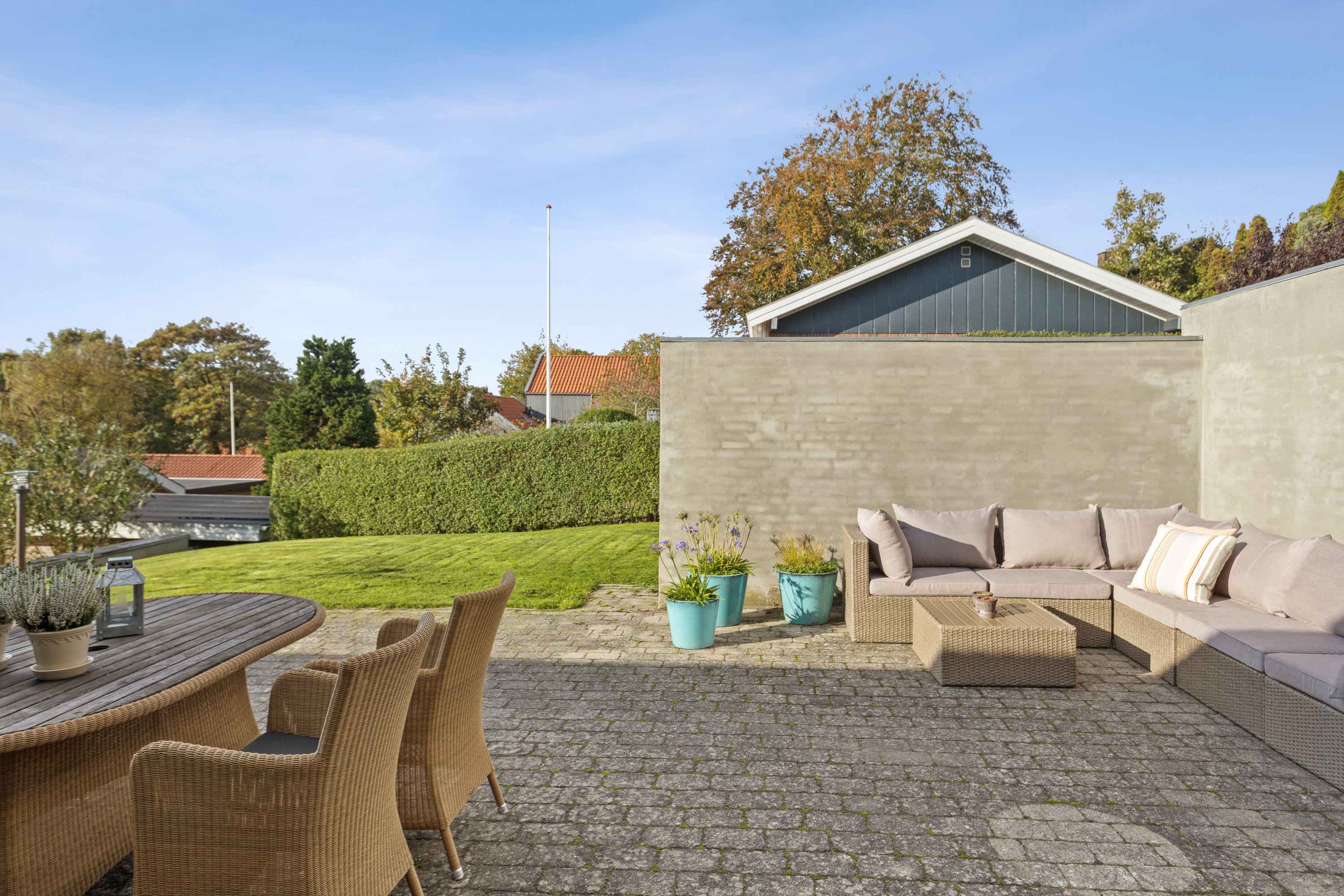 Fremhævet terrasse billede i fuldskærmstilstand. Billede af Frederiksdal Alle 38B, 7800 Skive