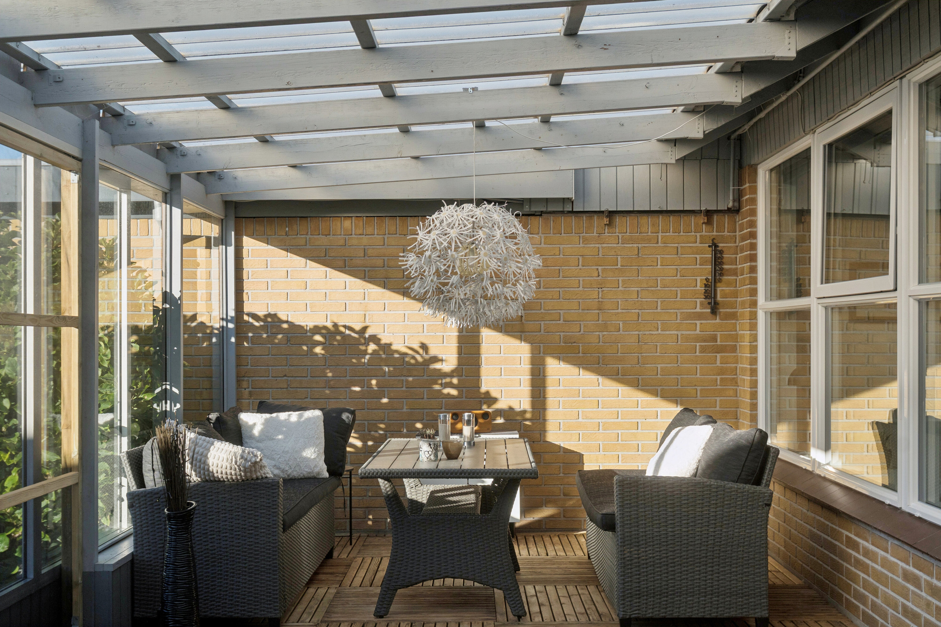 Fremhævet overdækket terrasse billede i fuldskærmstilstand. Billede af Grandalsvej 55, Tilsted, 7700 Thisted